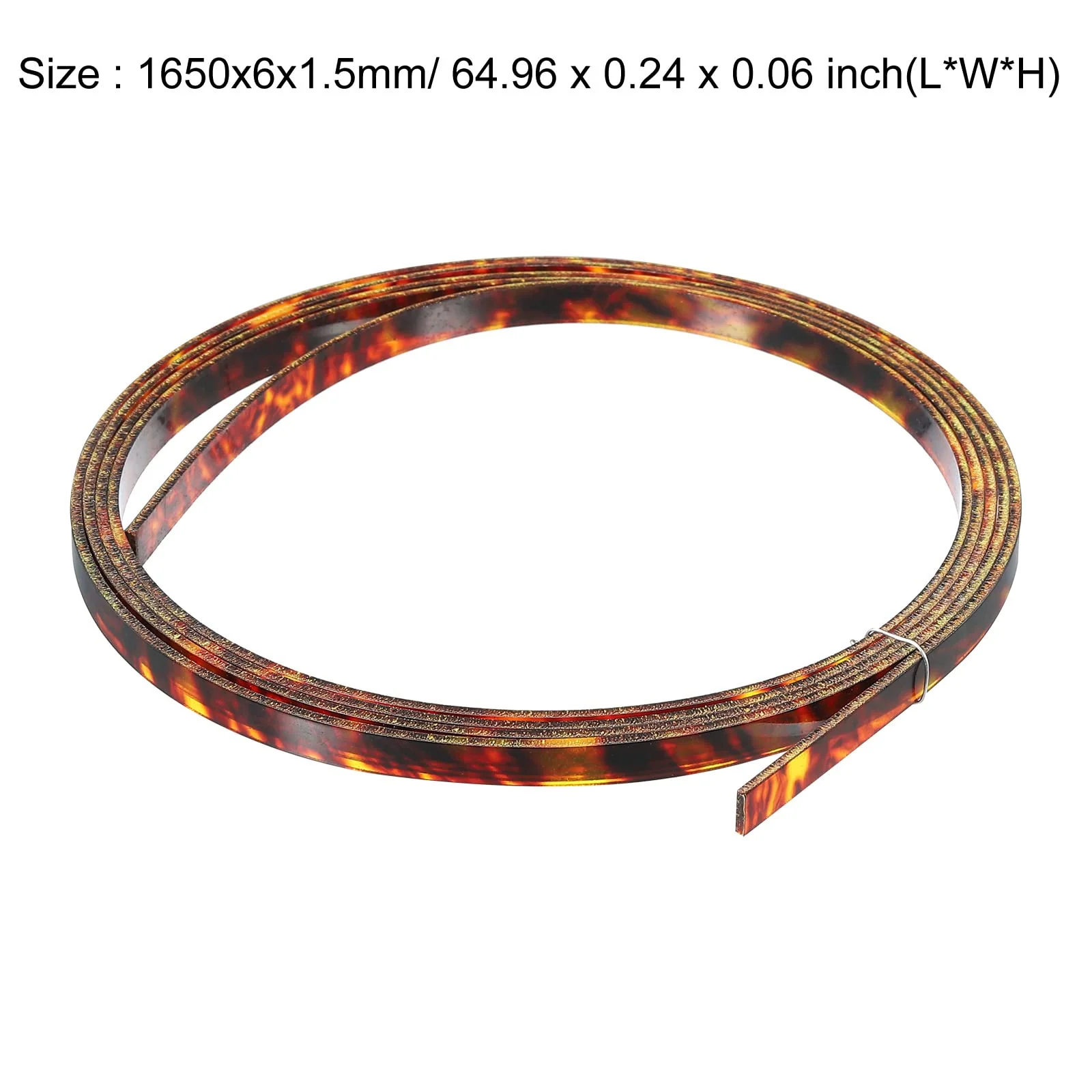 MECCANIXITY Plastic Binding Purfling Strip 1650x6x1.5mm Guitar Binding Edge Trim for Acoustic Classical Guitar Brown 2 Pack - Image 2
