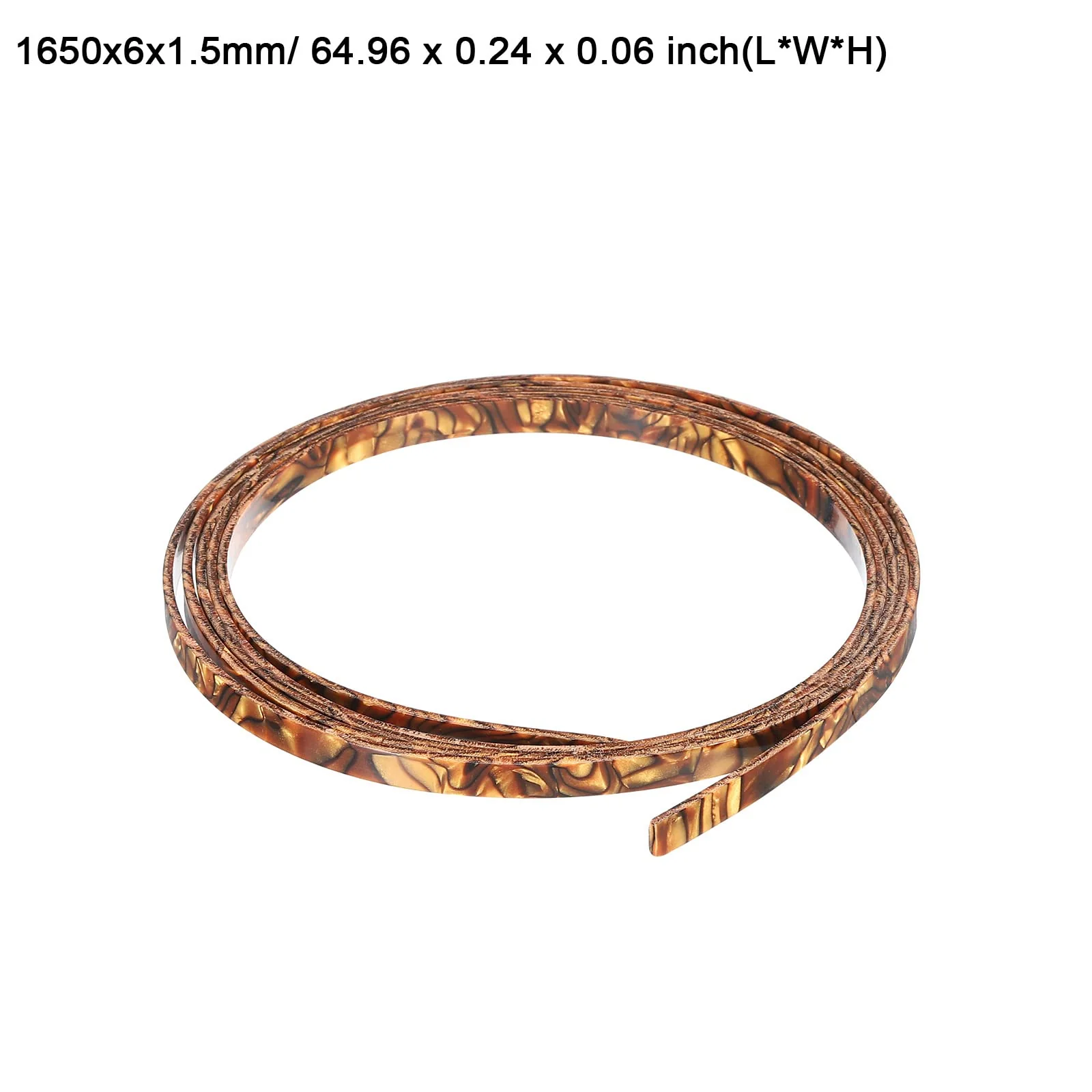 MECCANIXITY Plastic Binding Purfling Strip 1650x6x1.5mm Guitar Binding Edge Trim for Acoustic Classical Guitar Light Brown - Image 2