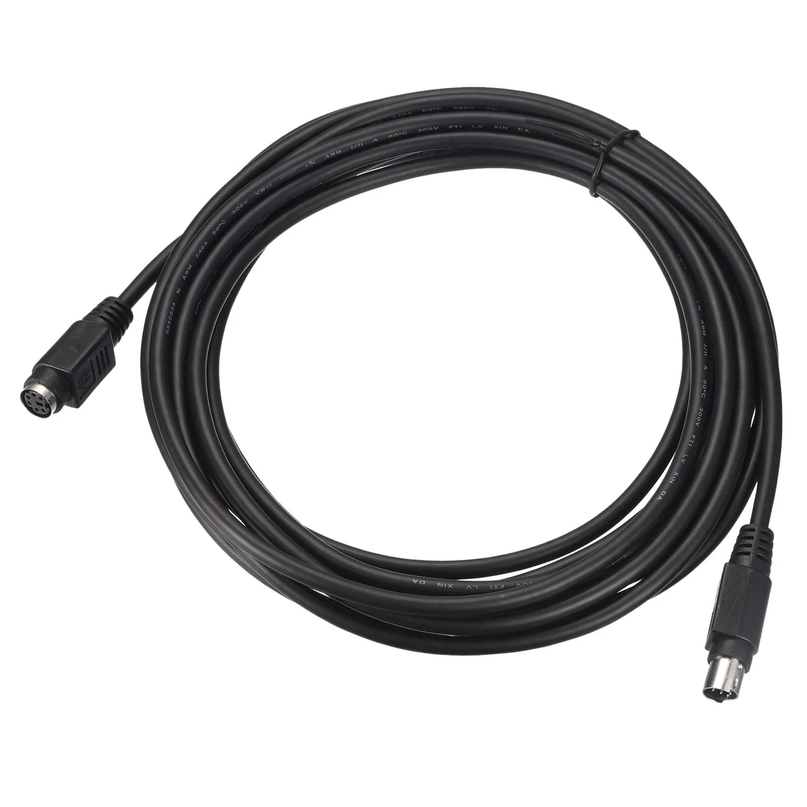 MECCANIXITY PS/2 Mouse and Keyboard Extension Cable 6 Pin 16.4 Feet Male to Female for PC Black