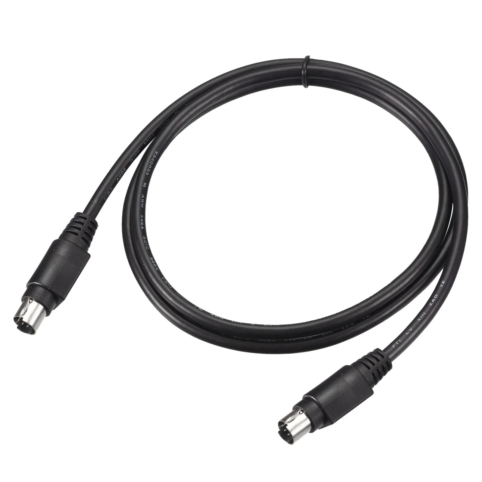 MECCANIXITY PS/2 Mouse and Keyboard Extension Cable 6 Pin 3.28 Feet Male to Male for PC Black