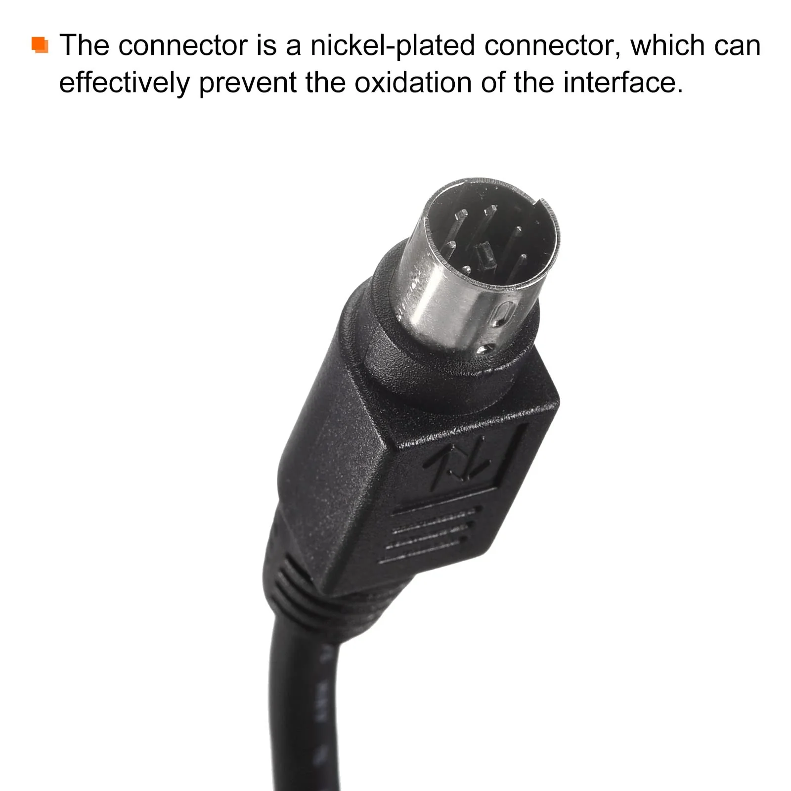 MECCANIXITY PS/2 Mouse and Keyboard Extension Cable 6 Pin 4.92 Feet Male to Female for PC Black - Image 3