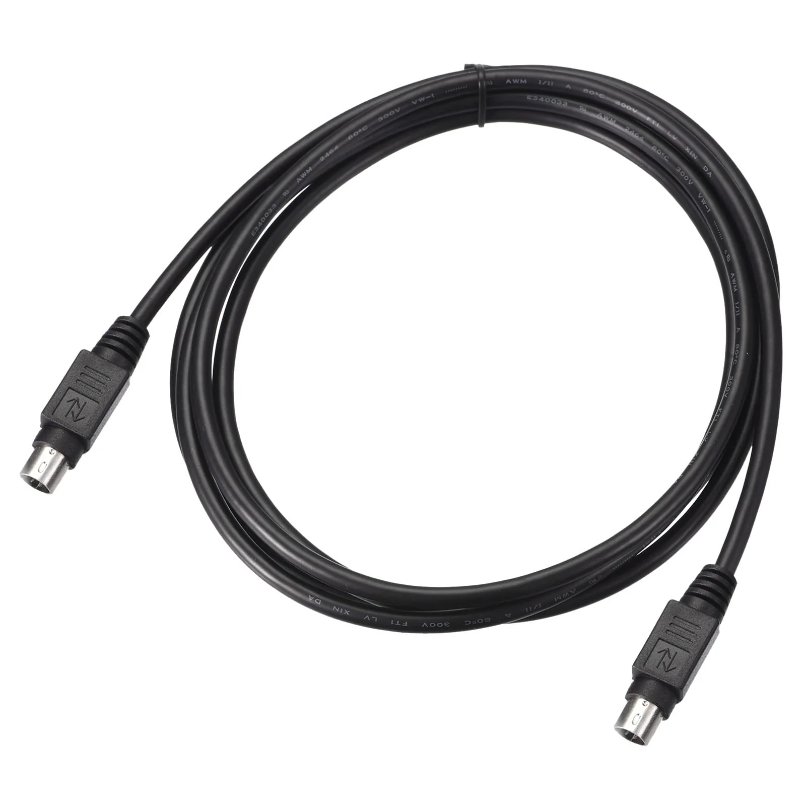 MECCANIXITY PS/2 Mouse and Keyboard Extension Cable 6 Pin 6.56 Feet Male to Male for PC Black