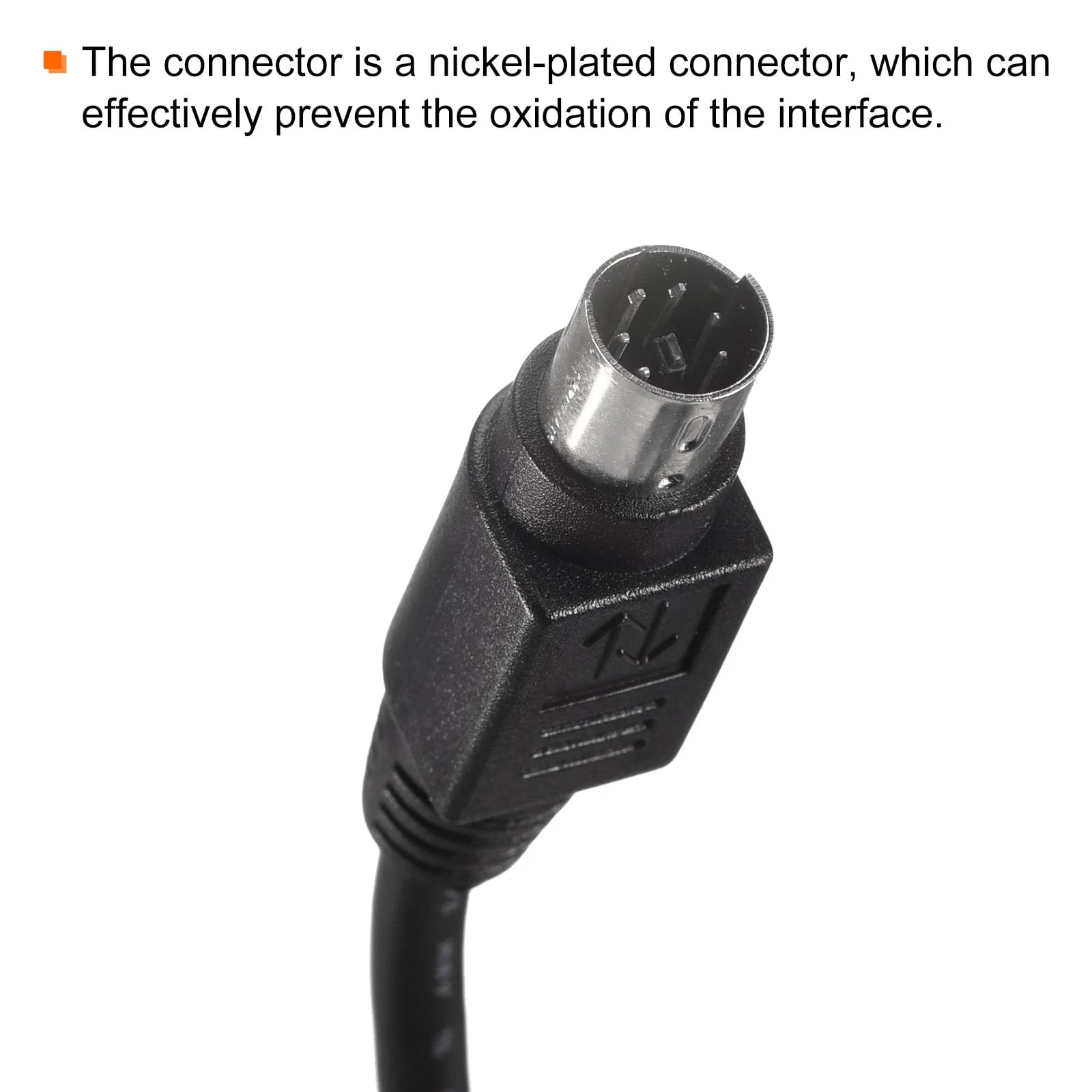 MECCANIXITY PS/2 Mouse and Keyboard Extension Cable 6 Pin 6.56 Feet Male to Male for PC Black - Image 3