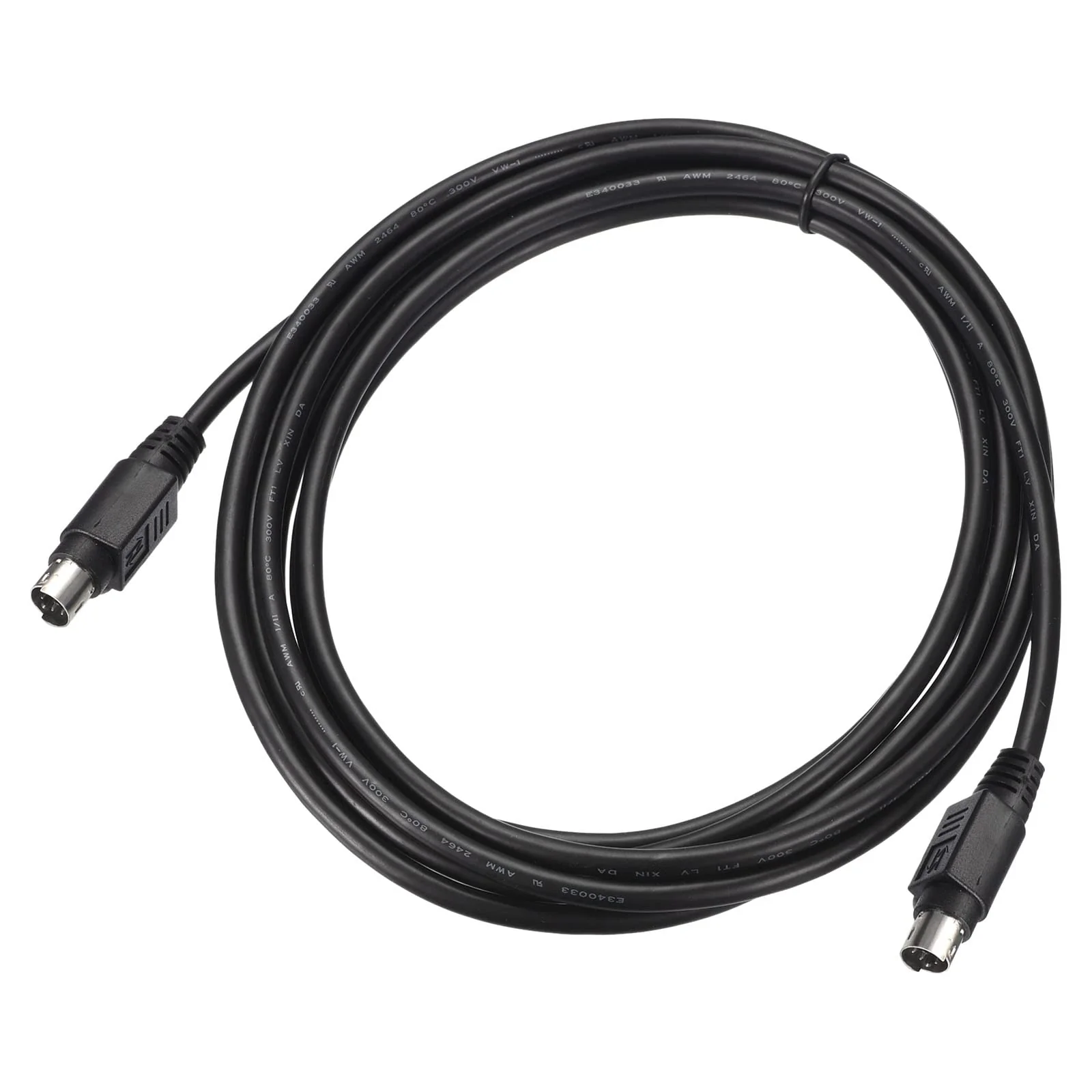 MECCANIXITY PS/2 Mouse and Keyboard Extension Cable 6 Pin 9.84 Feet Male to Male for PC Black