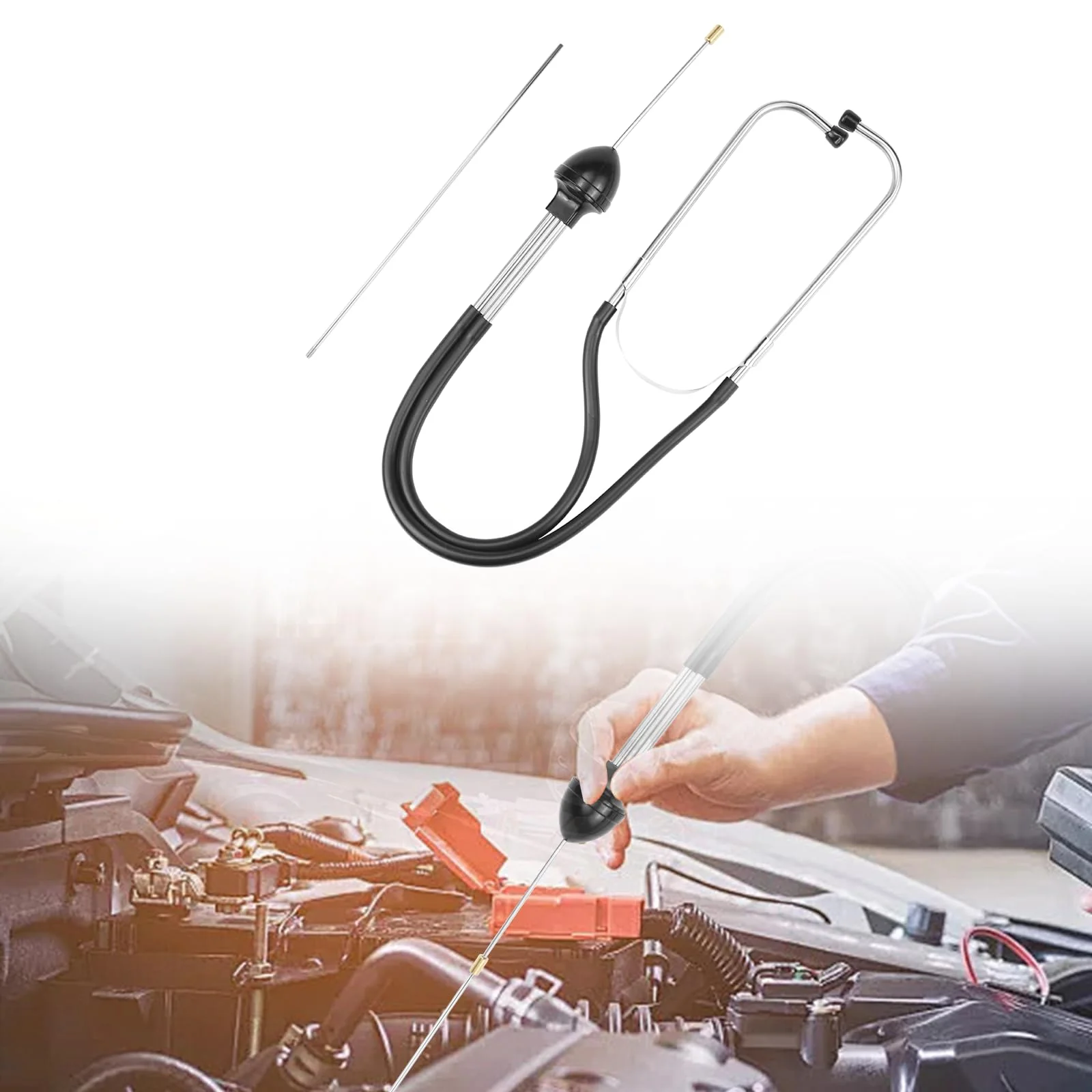 Mechanic Stethoscope Car Motor Stethoscope Machine Diagnostic Tester Tester Car Mechanic Stetoscope