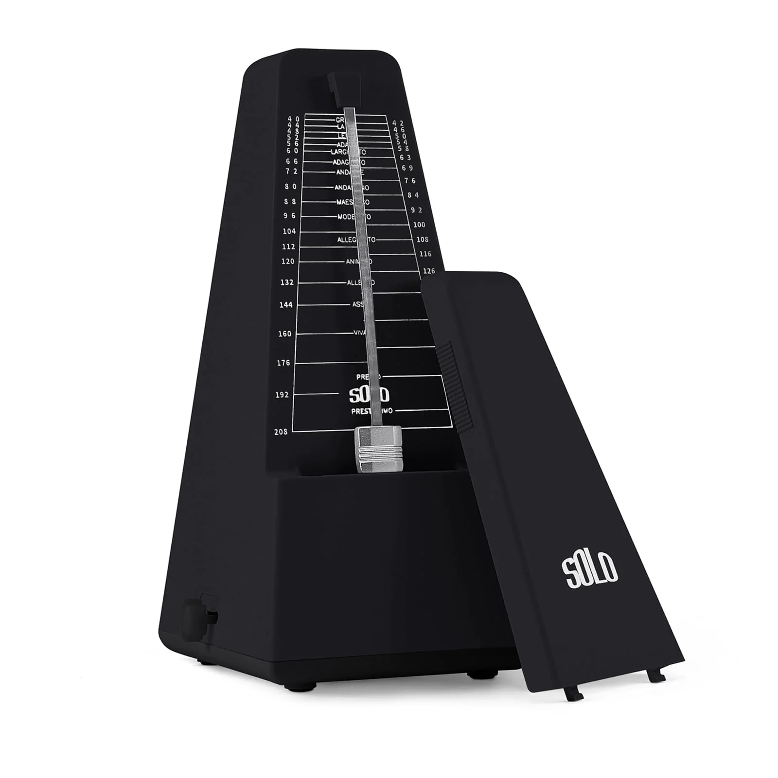Mechanical Metronome for Piano Guitar Violin Drums Birthday Gift Festival Present Black