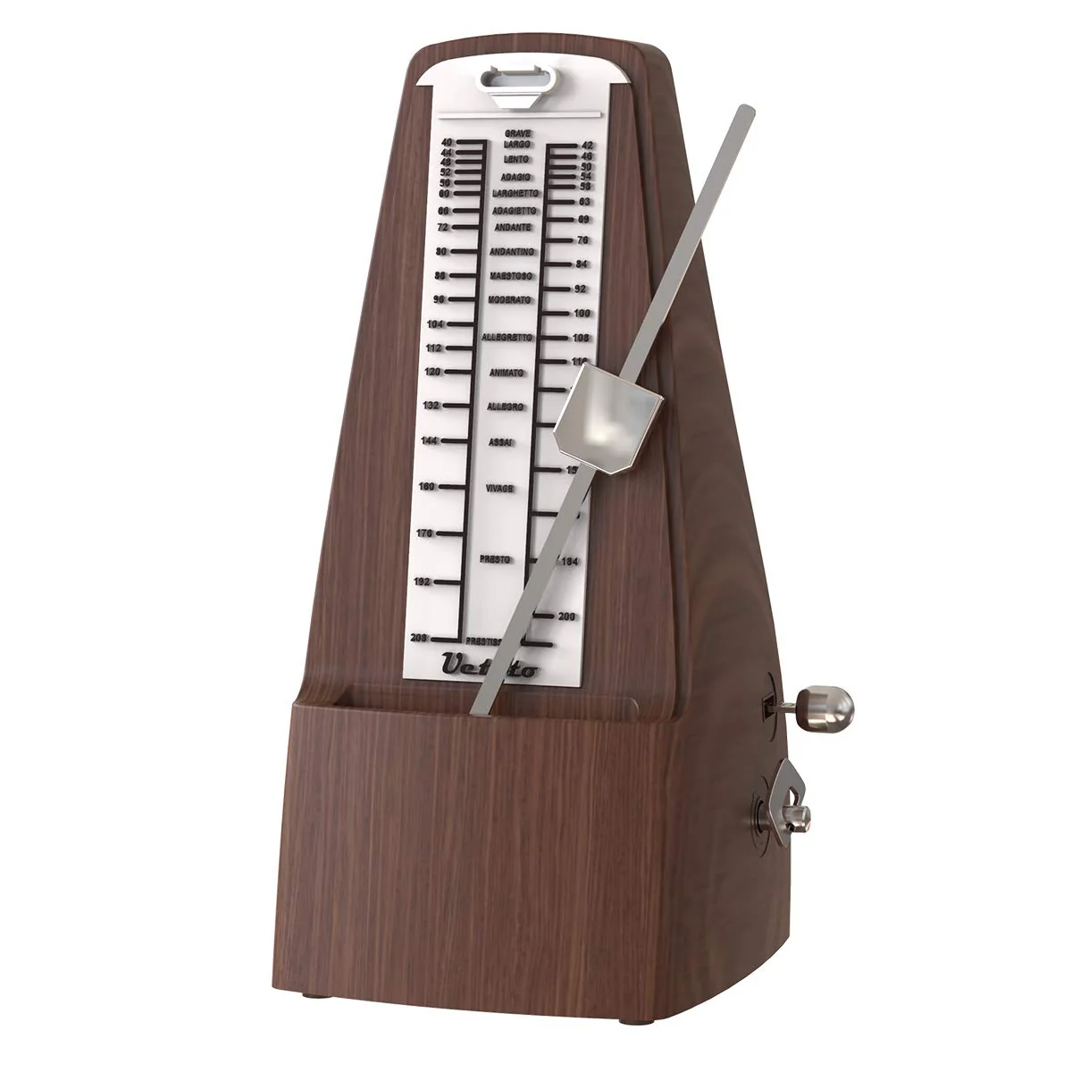 Mechanical Metronome Wood Grained Loud Sound/High Precision/No batteries Needed/for Piano/Guitar/Violin/Drum and Other Instruments (Tower design) wood grain