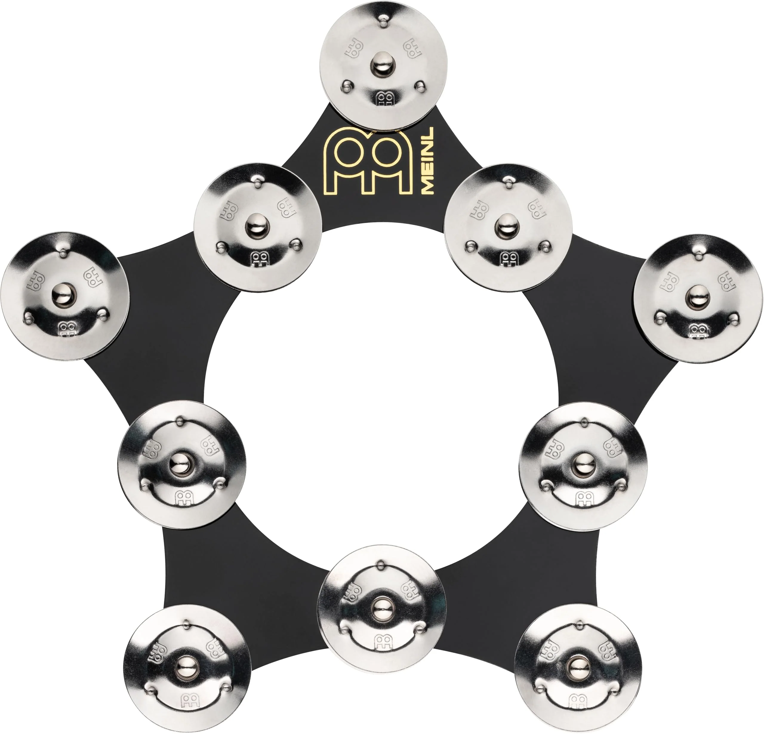 Meinl Cymbals Super Flex Hihat Tambourine Effect with 10 Pairs of Stainless Steel Jingles — NOT Made in China — Flexible Thin Frame, 2-Year Warranty (SFHHT)