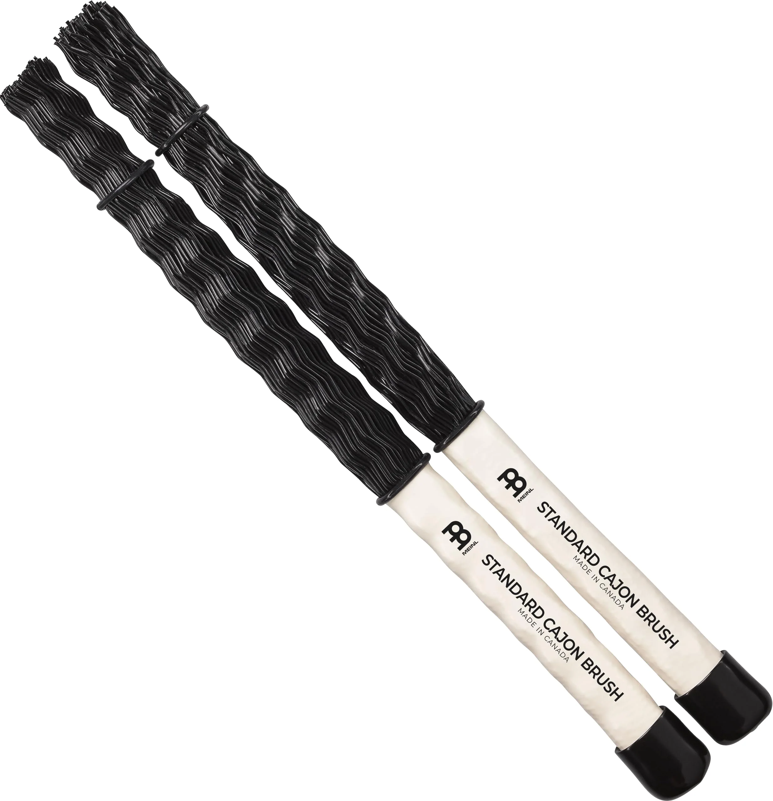 Meinl Stick & Brush Cajon Brush with Nylon Dowels and Adjustable Rings, Black, Standard (SB305)