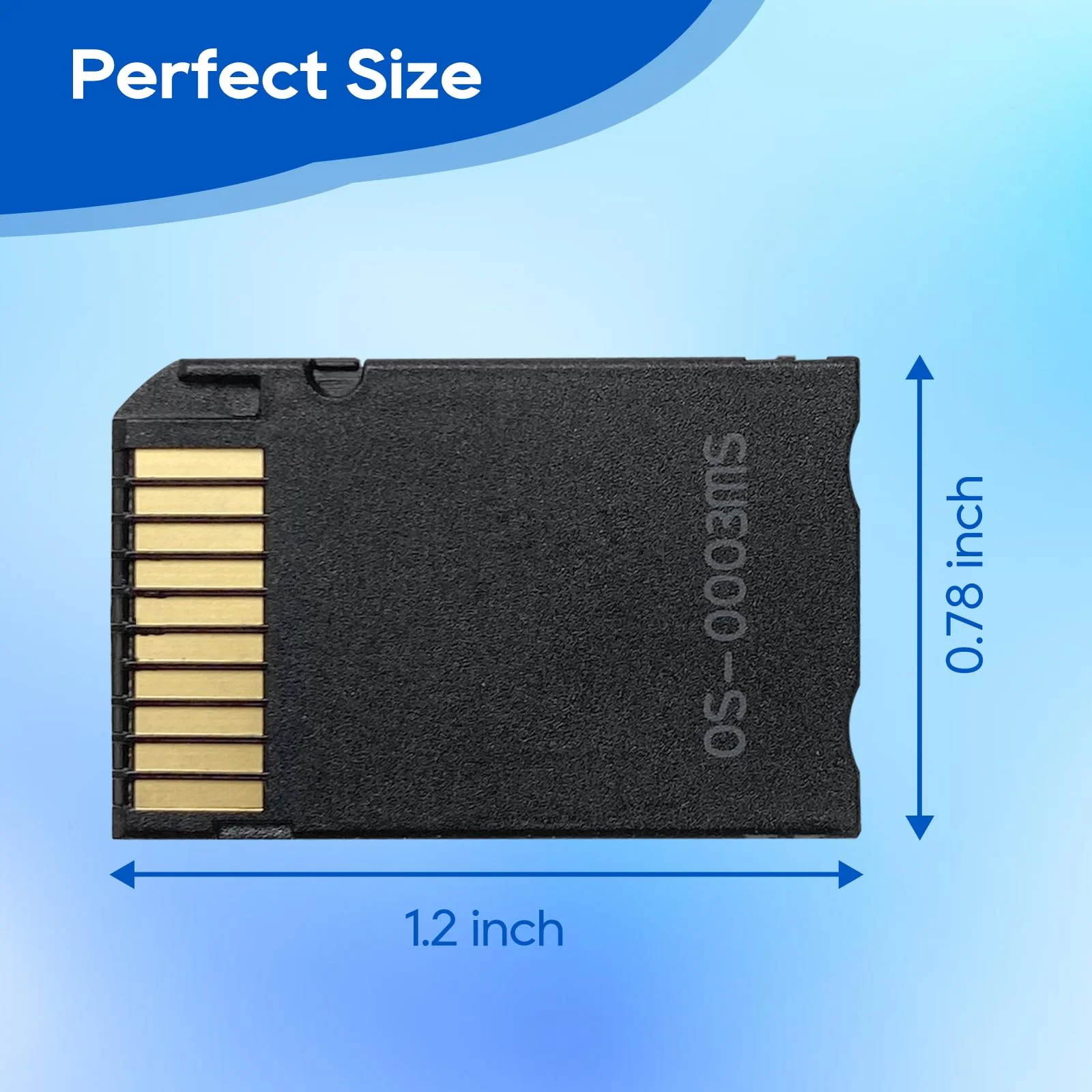 Memory Stick PRO Duo Adapter, Micro SD/SDHC/SDXC to Memory Stick PRO Duo MagicGate Card Compatible with Sony Camera, Handycam, cell phone & PSP 1000/2000/ 3000 Single Slot - Image 4