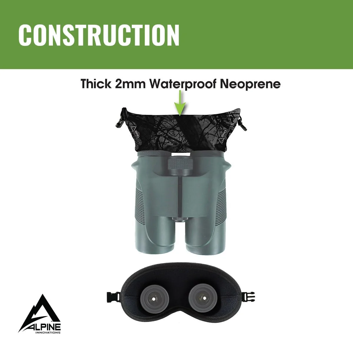 Men's Bino Bandit Binocular Cover, Stealth Shadow, One Size - Image 3