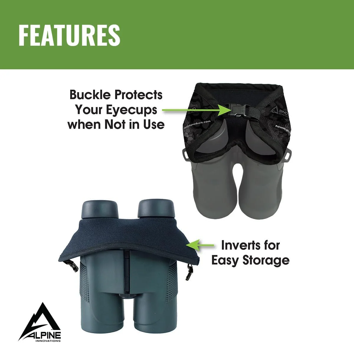 Men's Bino Bandit Binocular Cover, Stealth Shadow, One Size - Image 4
