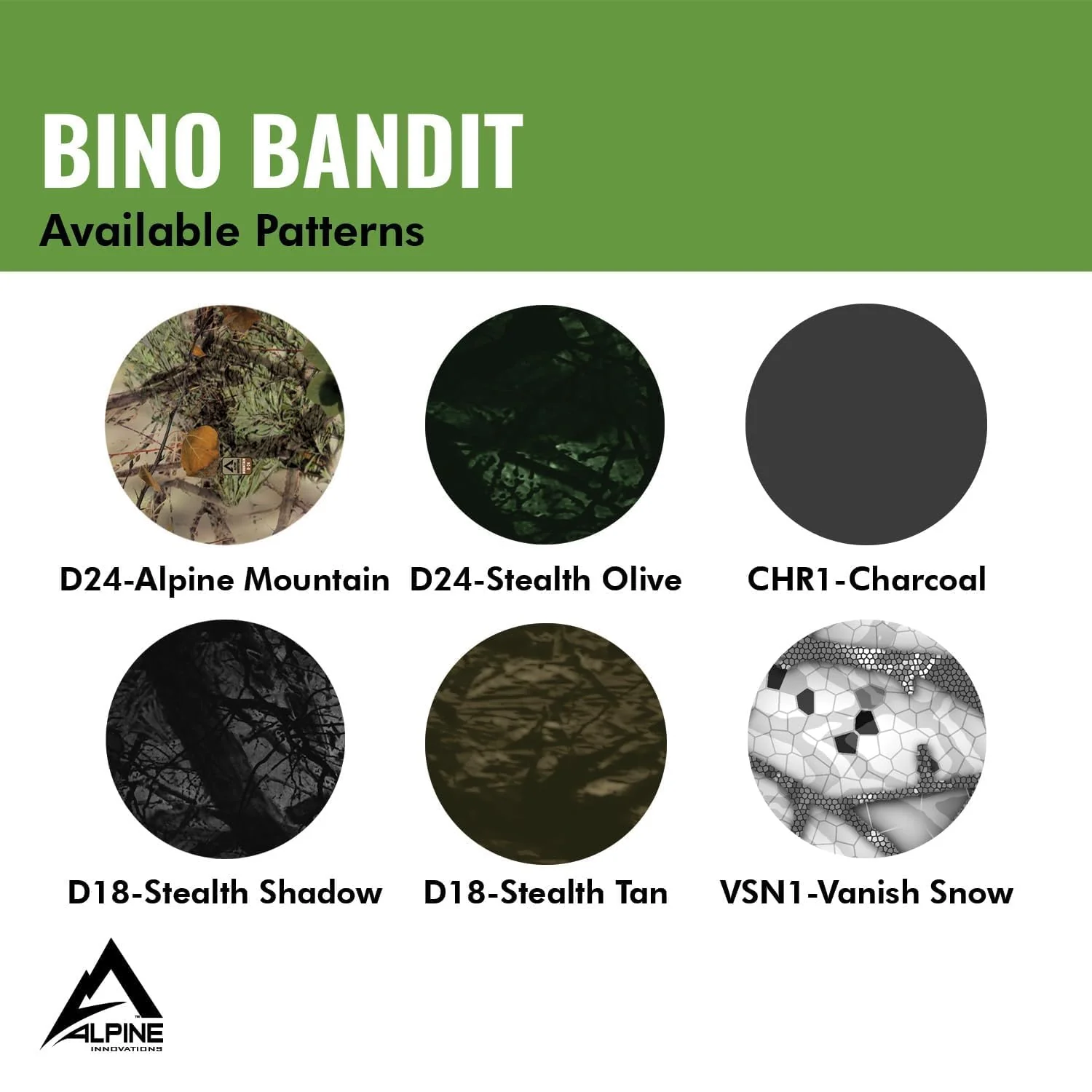 Men's Bino Bandit Binocular Cover, Stealth Shadow, One Size - Image 5