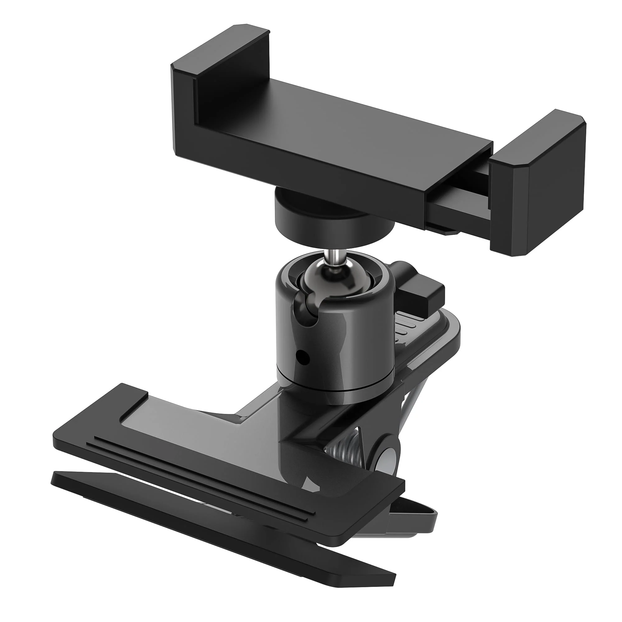 Metal holder Clip Clamp Mount 360 Degree Rotation 1/4 inch Screw for iPhone 16 15 14 13 12 series Samsung Oneplus Xiaomi Cell Phones and Arlo/Blink/Eufycam/Wyze/Nest/reolink/Tapo camera series for Phone