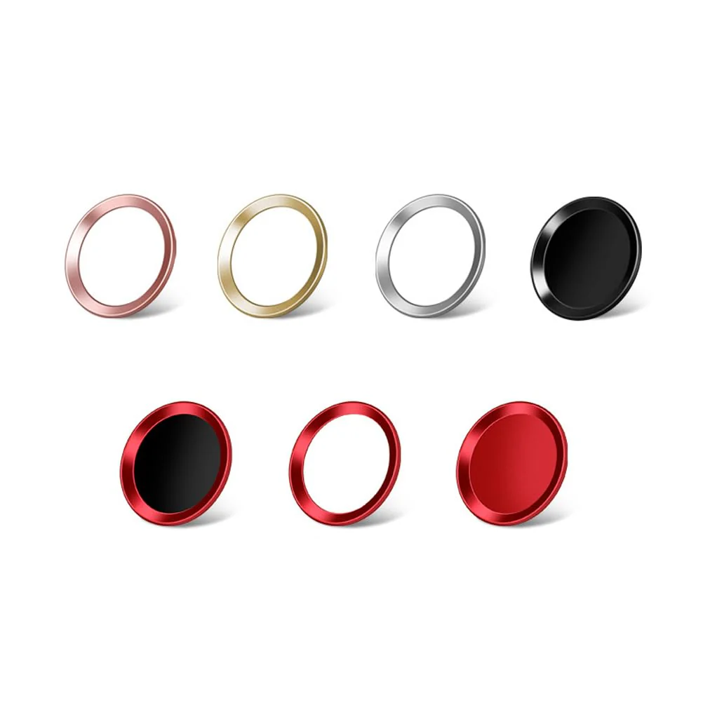 Metal Stickers Phone Stickers Home Key Fingerprint Recognition 6s 7 Button Black medium - Image 2