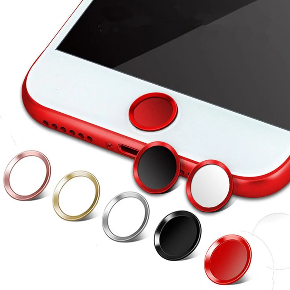 Metal Stickers Phone Stickers Home Key Fingerprint Recognition 6s 7 Button Black medium - Image 8