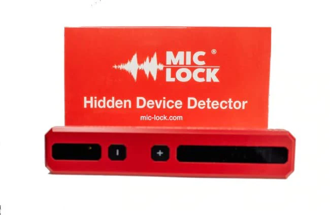 Mic-Lock Hidden Device Radio Frequency Finder - Anti Spy Device Detects RF, WiFi, Bluetooth, 4G & 5G - Secure Business Meetings, Hotels & Vacation Rentals Red Radio Frequency Detector - Image 7