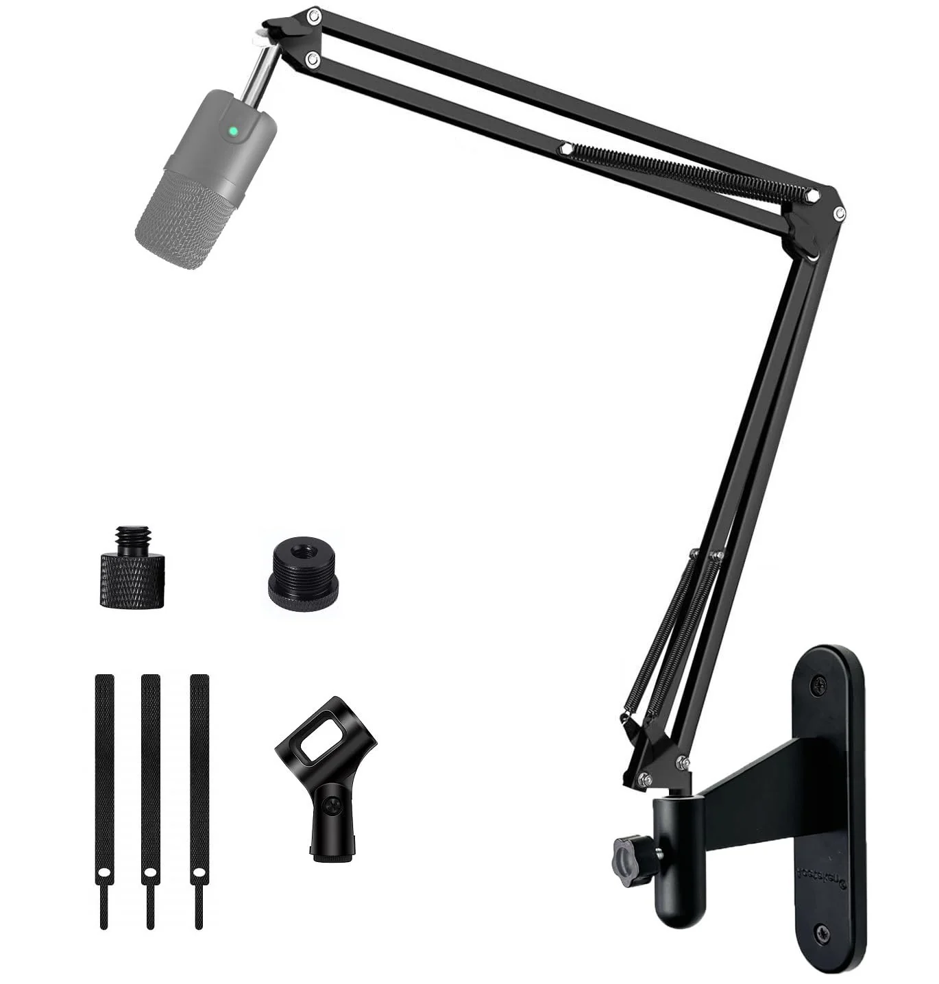 Mic Wall Mount, Microphone Stand Arm Holder compatible with Amazon Basics USB Condenser Microphone