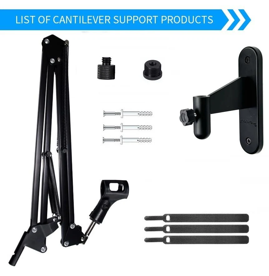 Mic Wall Mount, Microphone Stand Arm Holder compatible with Amazon Basics USB Condenser Microphone - Image 3