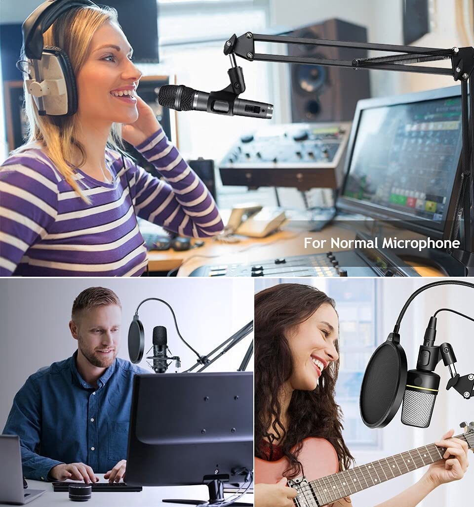 Mic Wall Mount, Microphone Stand Arm Holder compatible with Amazon Basics USB Condenser Microphone - Image 7