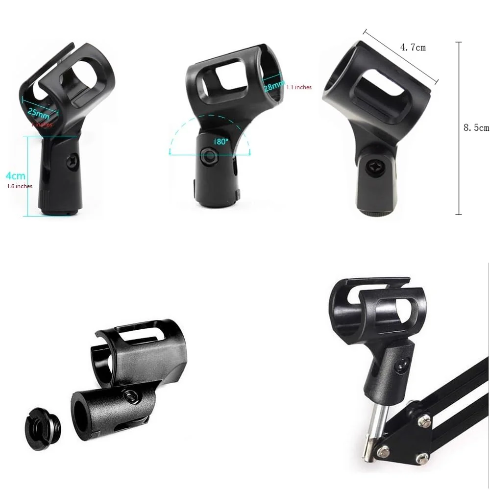 Mic Wall Mount, Microphone Stand Arm Holder compatible with Amazon Basics USB Condenser Microphone - Image 9