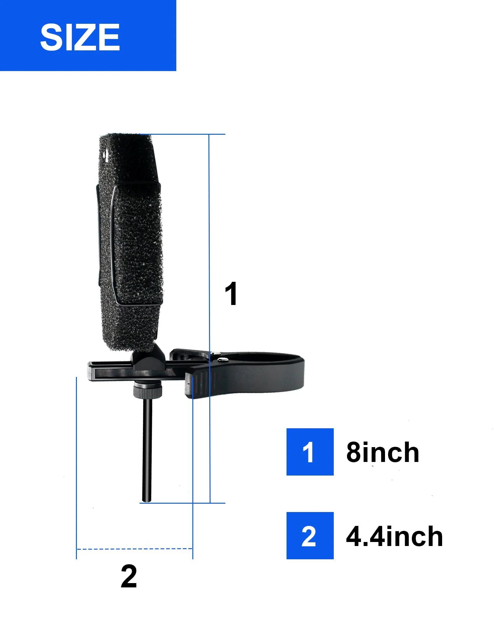 Microphone Pop Filter, Professional Windscreen Mic Cover for Dia.26-70mm Microphones, Acoustic Mic Shield with Upgraded Thick Sponge, Compatible with AT2020, Snowball, HyperX QuadCast, Shure SM78 - Image 7