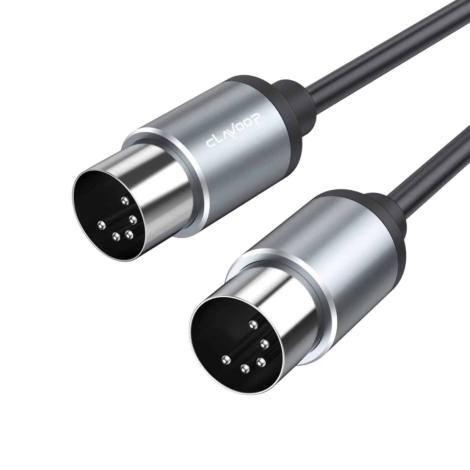 MIDI Cable 3ft, 5 Pin DIN MIDI Cables 3 feet, MIDI Cord Male to Male Compatible with MIDI Keyboard Electronic Piano Electronic Drum Audio Amplifier Multi Effects Synth External Sound Card 1 Pack