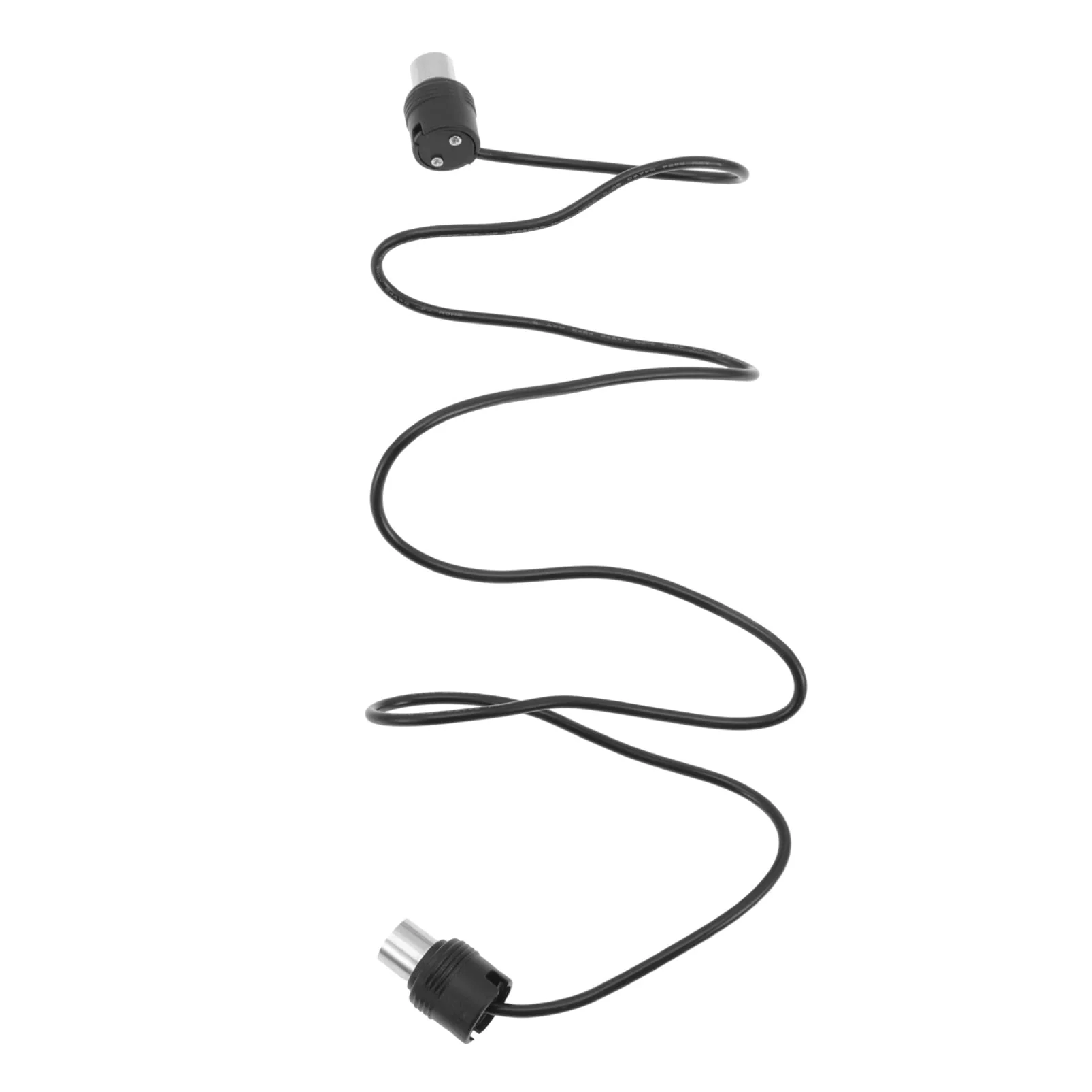 Mikinona Sound Card Transmission Accessories Professional Instrument Cable midi Cable Adapter Instrument MIDI Cables 3ft 5 pin din midi Cable Right Angle bass Cable Accessories Plastic 100x3.2cm Black