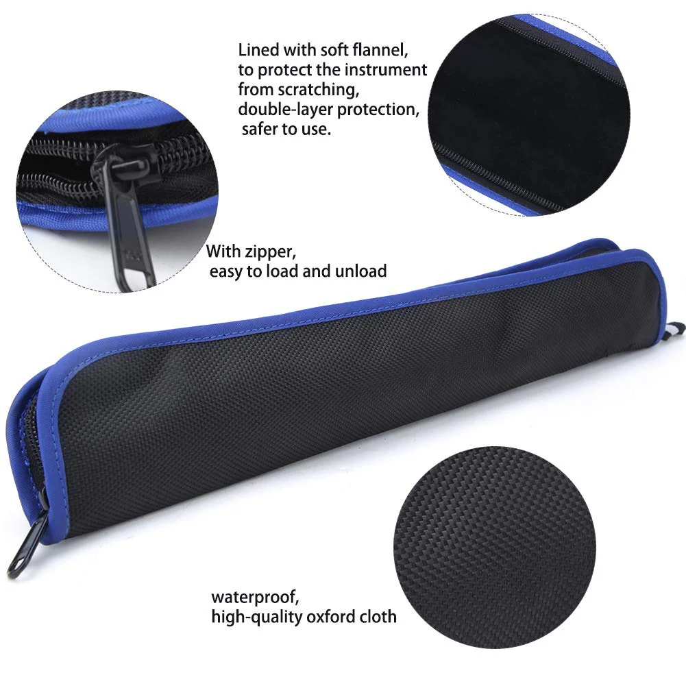 Mini Flute Case Carrying Bag, Small Saxophone Bag Oxford Fabric Waterproof Portable Soprano Recorder Cases Instrument Carry Vertical Bags Mini Sax Organizer Suitcase for Music Instruments Black - Image 5