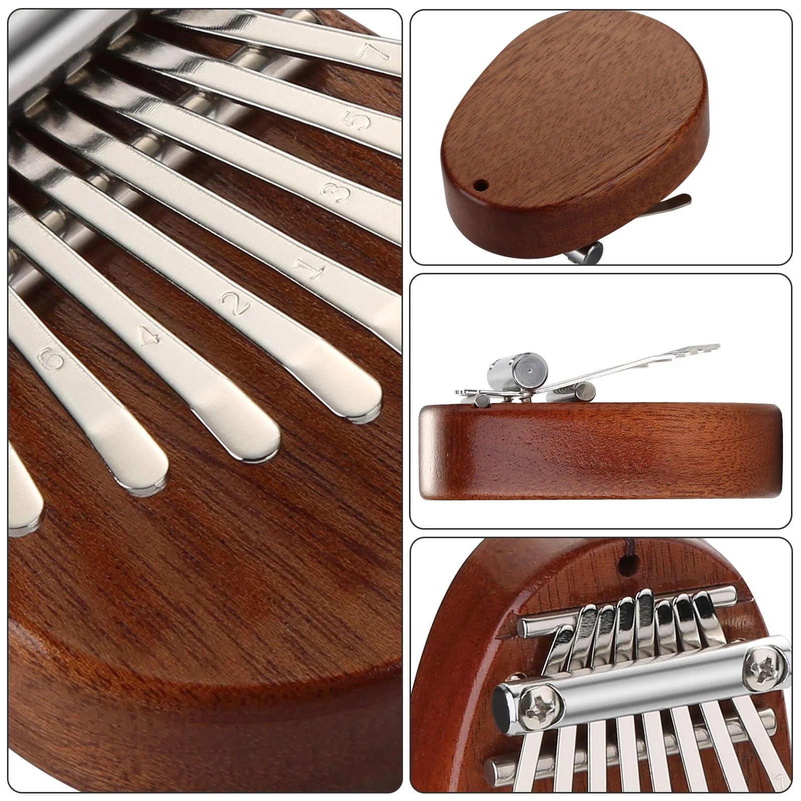 Mini Kalimba 2 Packs with Case, Fixm 8 Keys Finger Thumb Piano Great Gifts for Kids, Adults and Beginners - Image 3