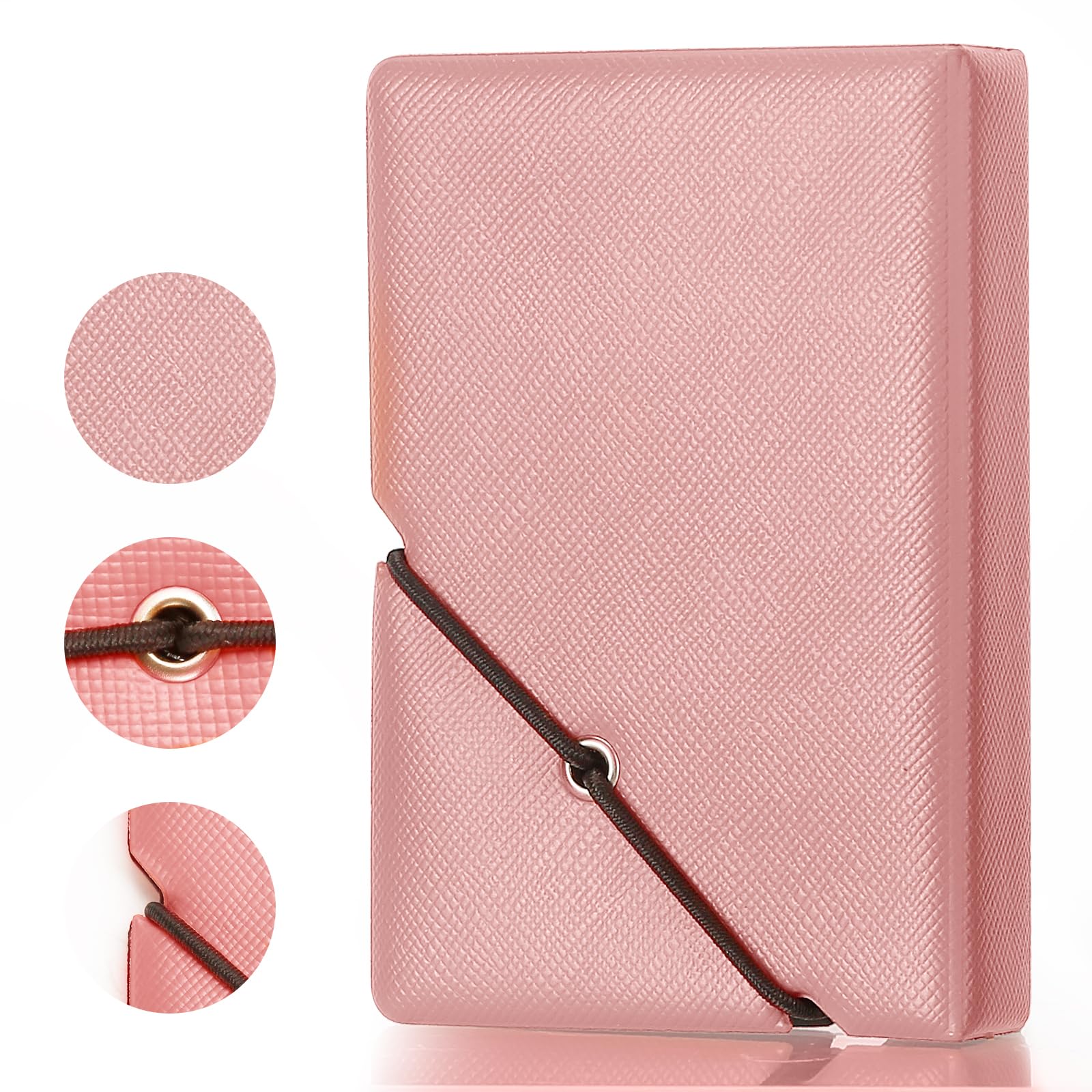 Mini Photo Album with 28 Pocket 2x3 Inch Pictures Fits for Fujifilm Instax Mini 7s 8 9 11 25 26 40 50s 90 Evo Z2300 Instant Camera, Polaroid Snap,Kpop Photocard Holder (Pink) 1 Pack Pink - Image 2