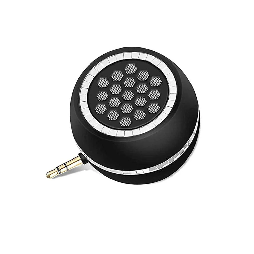 Mini Portable Speakers, 3W 36mm Microphone Speaker Line-in Speaker with 3.5mm Aux Audio Jack and Plug in Clear Bass Micro for Smart Phone, pad, tablet, Laptop, Computer.