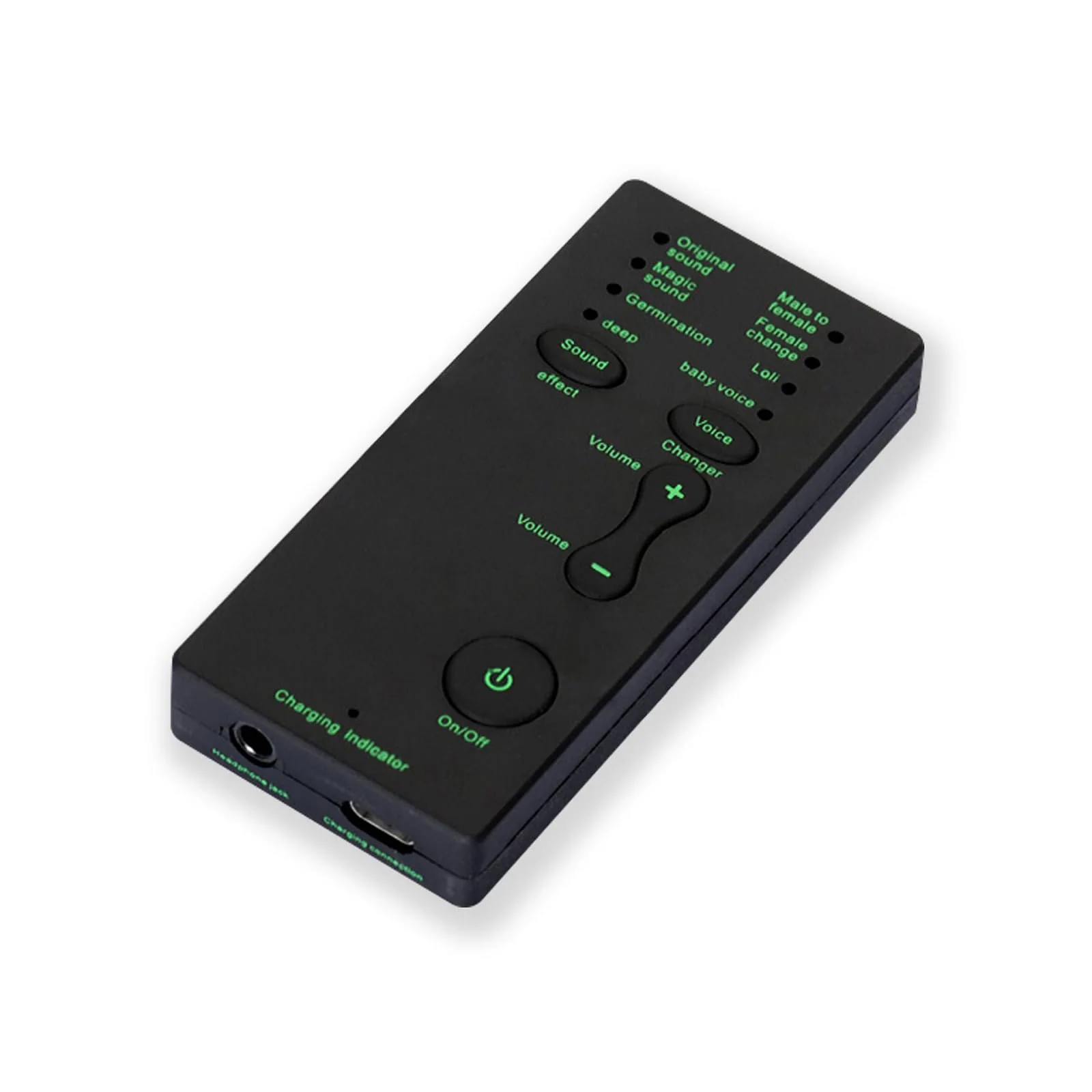 Mini Portable Voice Changer, Handheld Microphone Voice Modulator Disguiser with 8 Sound Effects, Live Broadcast Voice Gaming Recording for Mobile Phone Computer PS4 PS5 Xbox One Games Streaming M1