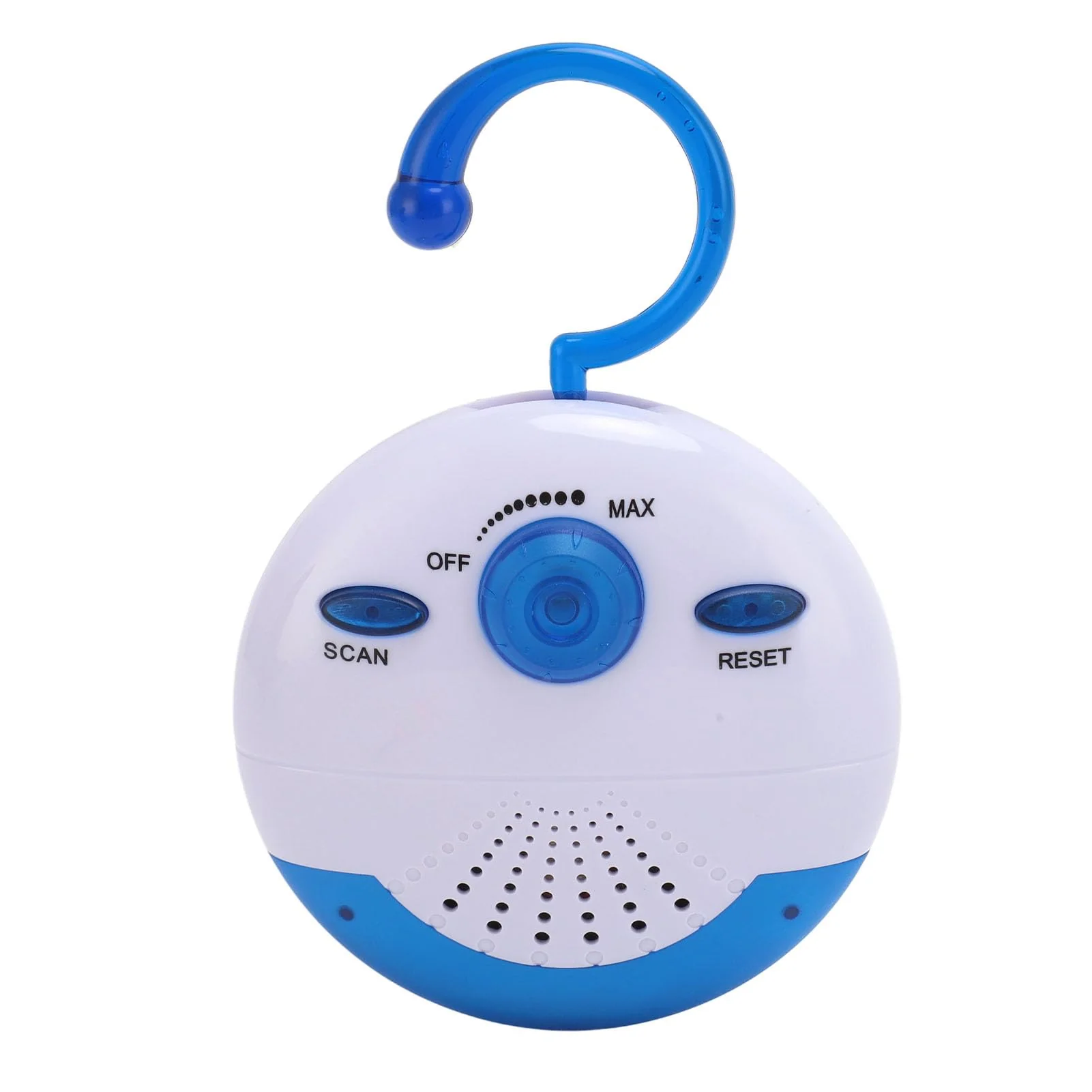 Mini Shower Radio, AM FM Radio Waterproof, Portable Battery Powered Radio with Hook, Built in Speaker, for Bathroom Shower