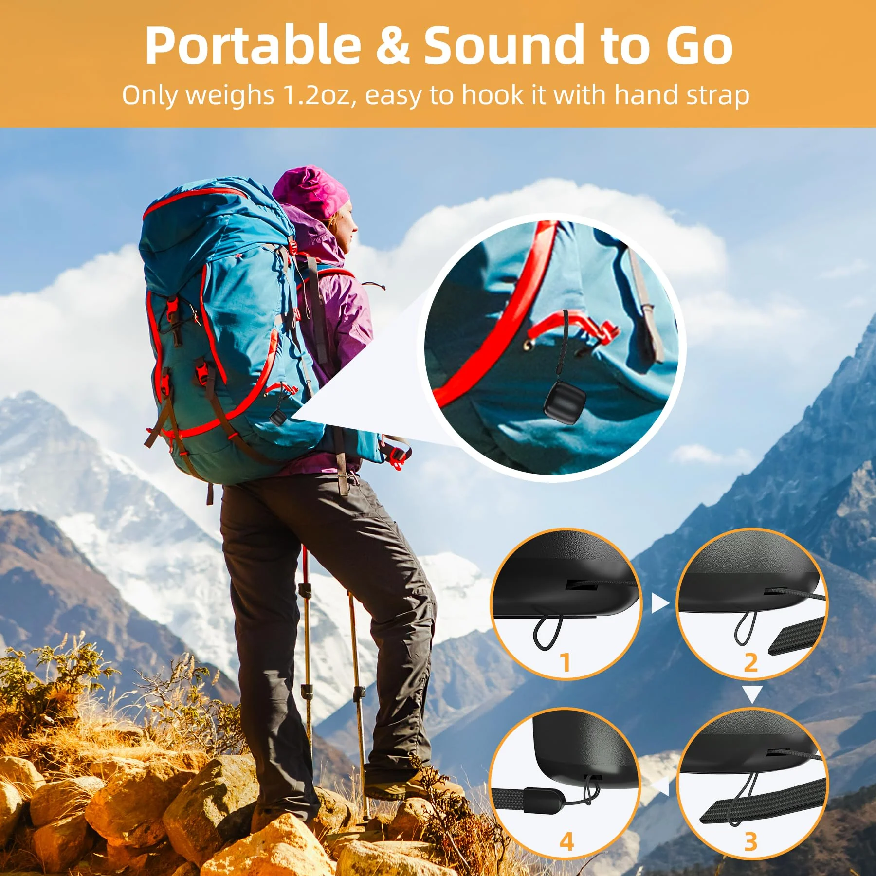 Mini Speaker for Crocs, Croc Bluetooth Speaker, Portable Speaker for Crocs Accessories, Speaker Charm for Crocs Sports Shoes Black - Image 5