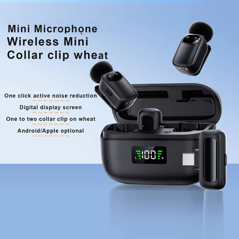 Mini Wireless Lavalier Mic for Android,iPhone, Excellent Sound Quality, AI intelligent Noise Reduction,Voice Changer, 30H Battery Life with Charging Case for Video Recording, Podcast, Interview - Image 4