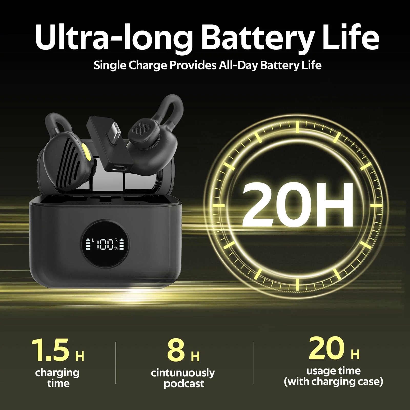 Mini Wireless Microphone for iPhone Android, USB C Lavalier Microphone, Noise Reduction, Long Battery Life with Charging Case for YouTube, TikTok, Video Recording Podcast - Image 7