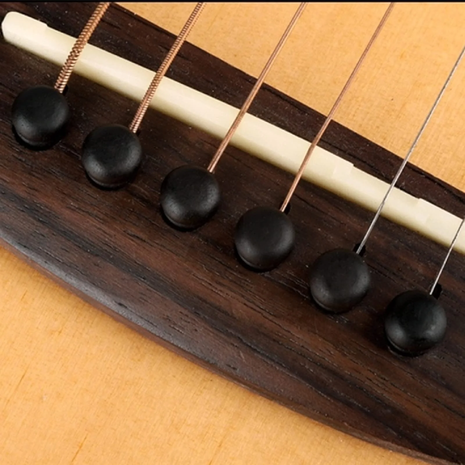 Miwayer Ebony Guitar Bridge Pins Replacement Parts for 6 & 12 String Acoustic Guitar (Pure Ebony) Pure Ebony - Image 6