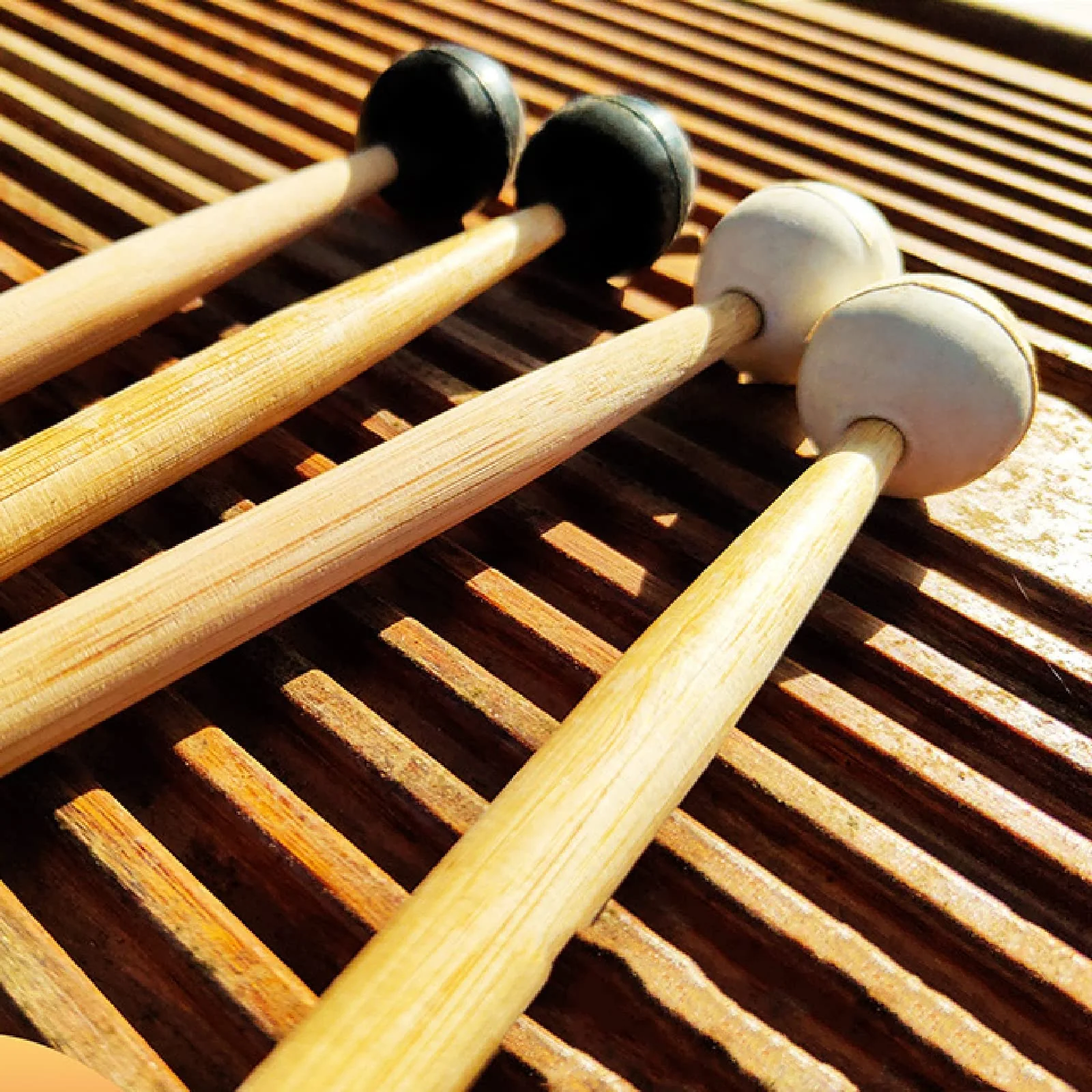 Miwayer Rubber Mallet 8/12.5/15in Drumsticks for Percussion Such as Tongue Drum, Xylophone, Glockenspiel, Handpan (8in) 8in - Image 3