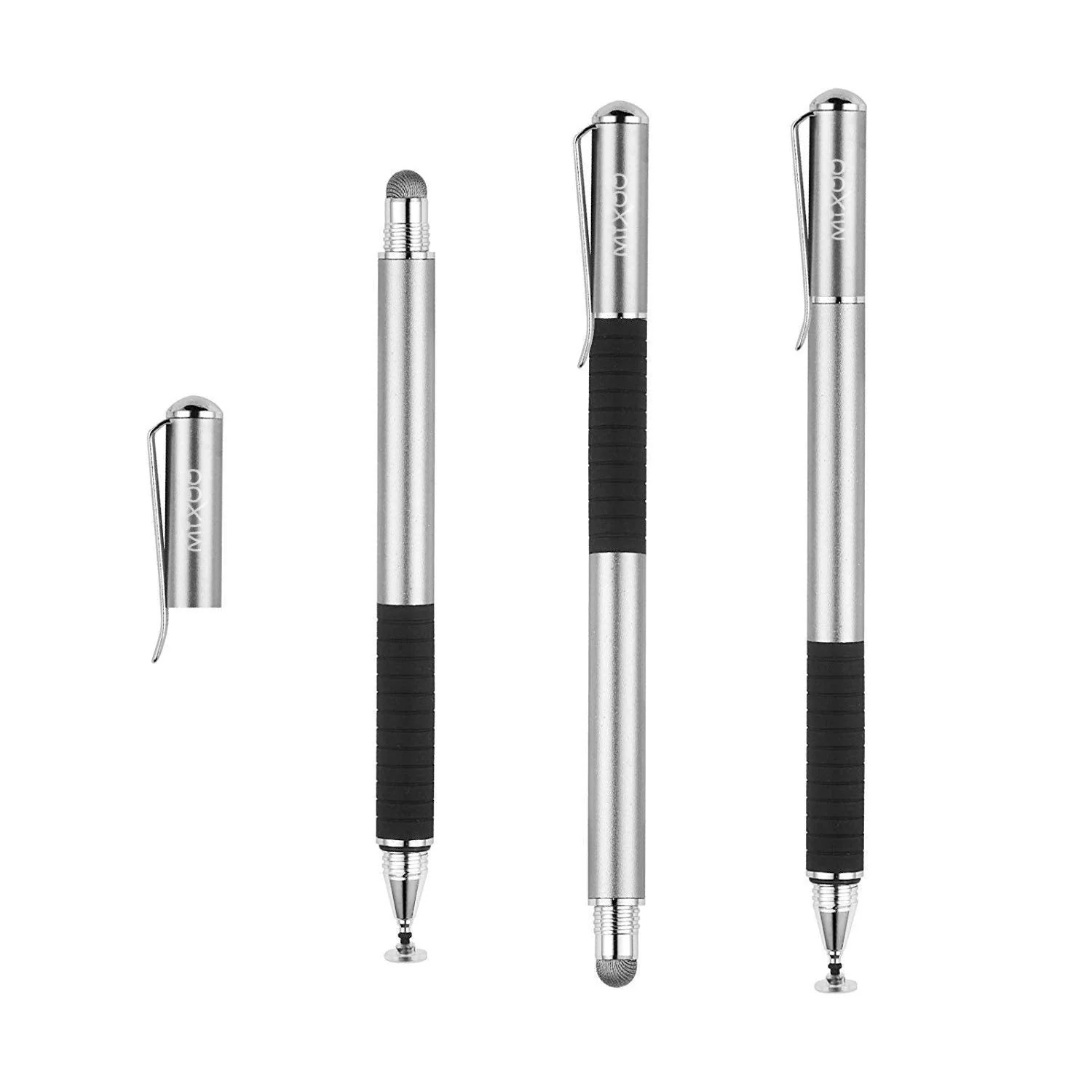 Mixoo Smart Pen,Disc & Fiber Tip 2 in1 Series,Capacitive Stylus Tip,High Sensitivity & Precision,Stylus Pens for Touch Screens (Space Grey) Space Gray - Image 2