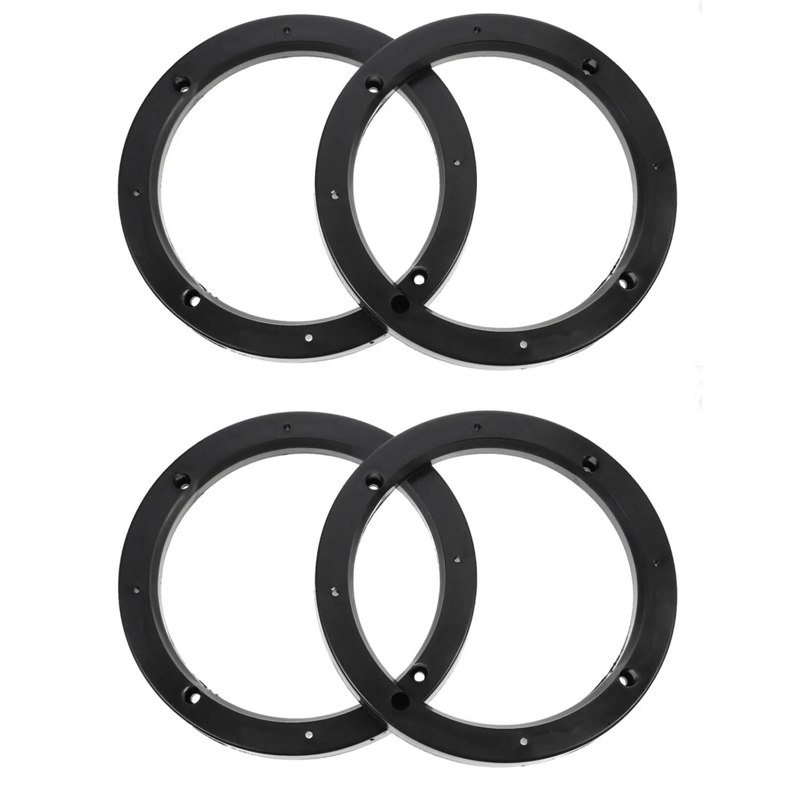 Mobestech 2 Pairs Car Speaker Spacer Adapter Sturdy Speaker Mount Bracket Ring Useful Speaker Adapter Auto Speaker Ring for Car (6.5 Inch) 17.5X17.5cm