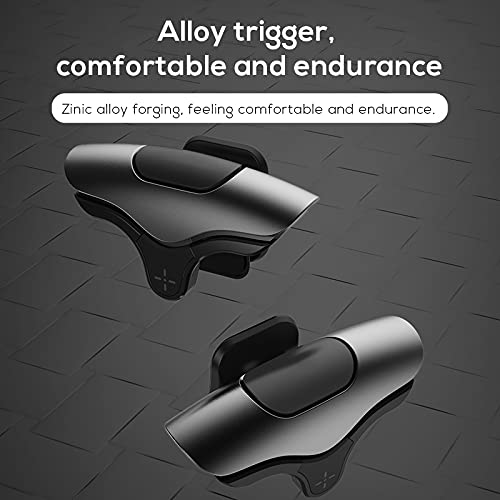 Mobile Gaming FPS Triggers Joystick Shoot Aim Buttons Zero Latency Game for Touch Screen Cellphone Controller Compatible with Call of Duty Warzone, PUBG, Free Fire, Android & iPhone 1 Pair - Image 6