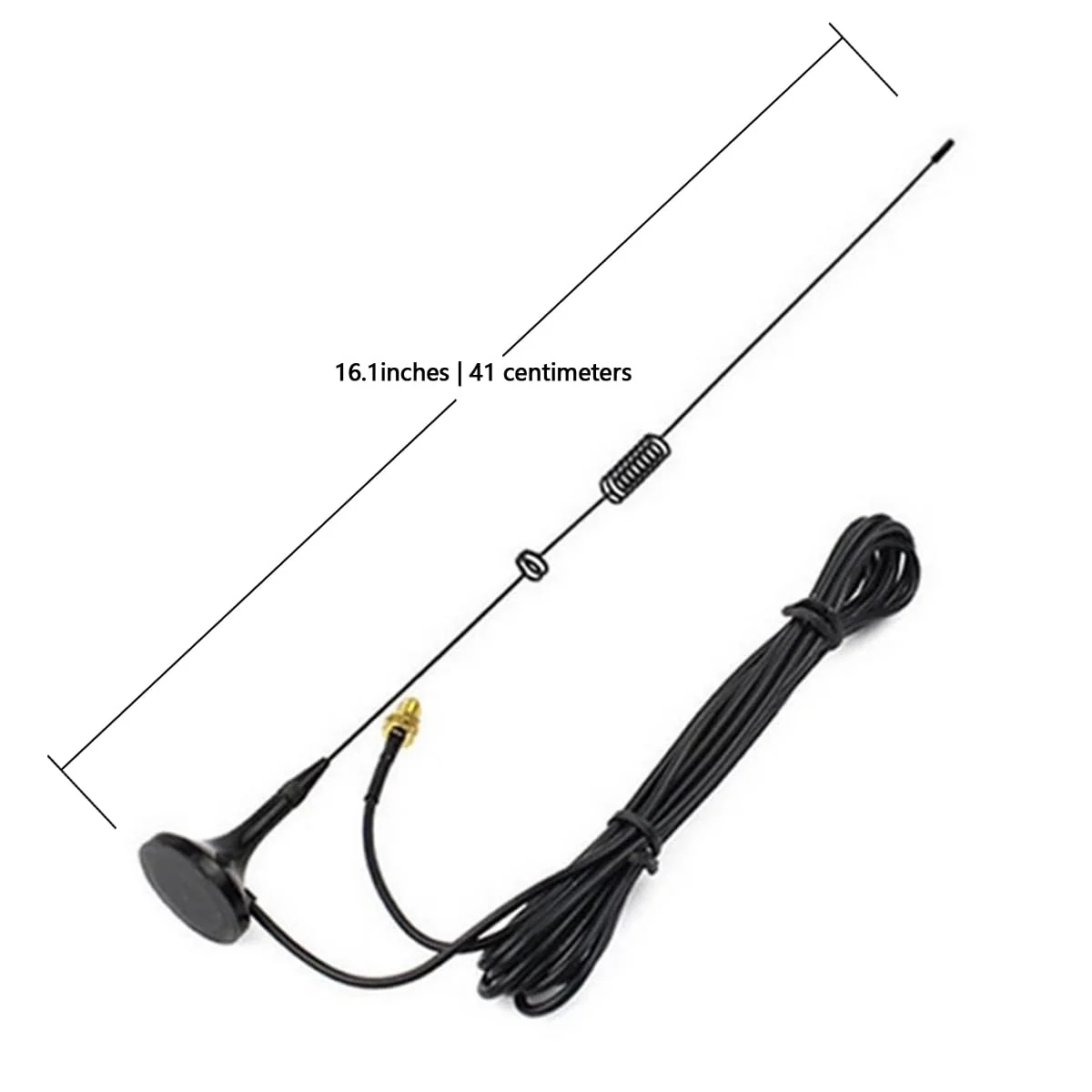 Mobile radio antenna Car VHF antenna Dual frequency UHF 136-174MHz 400-520MHz UHF antenna Car magnetic antenna, compatible with Kenwood compatible with BaoFeng amateur radio walkie-talkie - Image 6