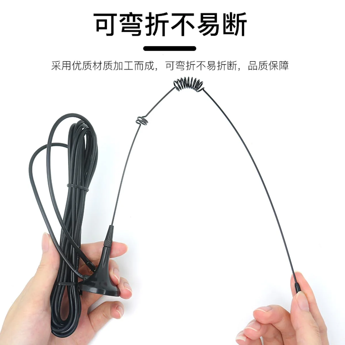 Mobile radio antenna Car VHF antenna Dual frequency UHF 136-174MHz 400-520MHz UHF antenna Car magnetic antenna, compatible with Kenwood compatible with BaoFeng amateur radio walkie-talkie - Image 7