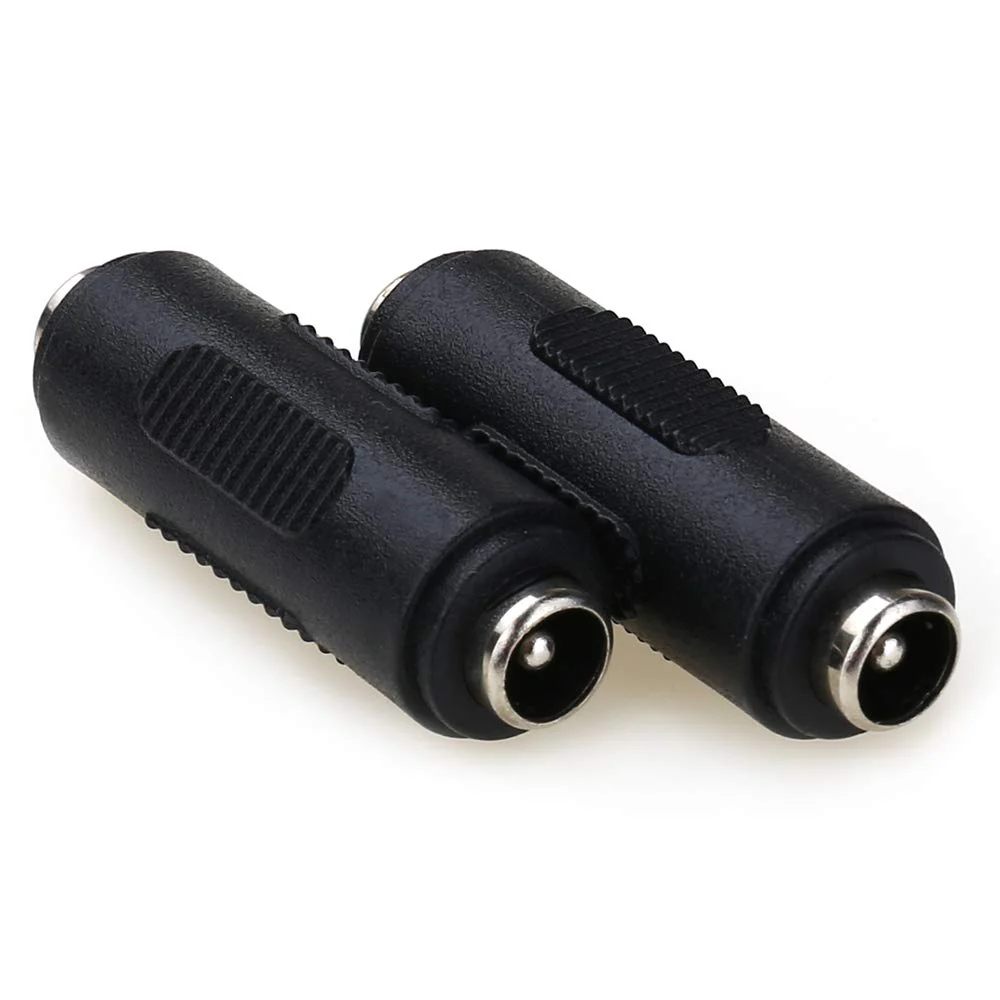 MOBOREST 12V 5.5mm x 2.1mm DC Power Connector Adapter, 12/24V Female to Female Power Jack Socket for Led Strip CCTV Security Camera Cable Wire Ends Plug Barrel -2PCS Female to Female -2PCS