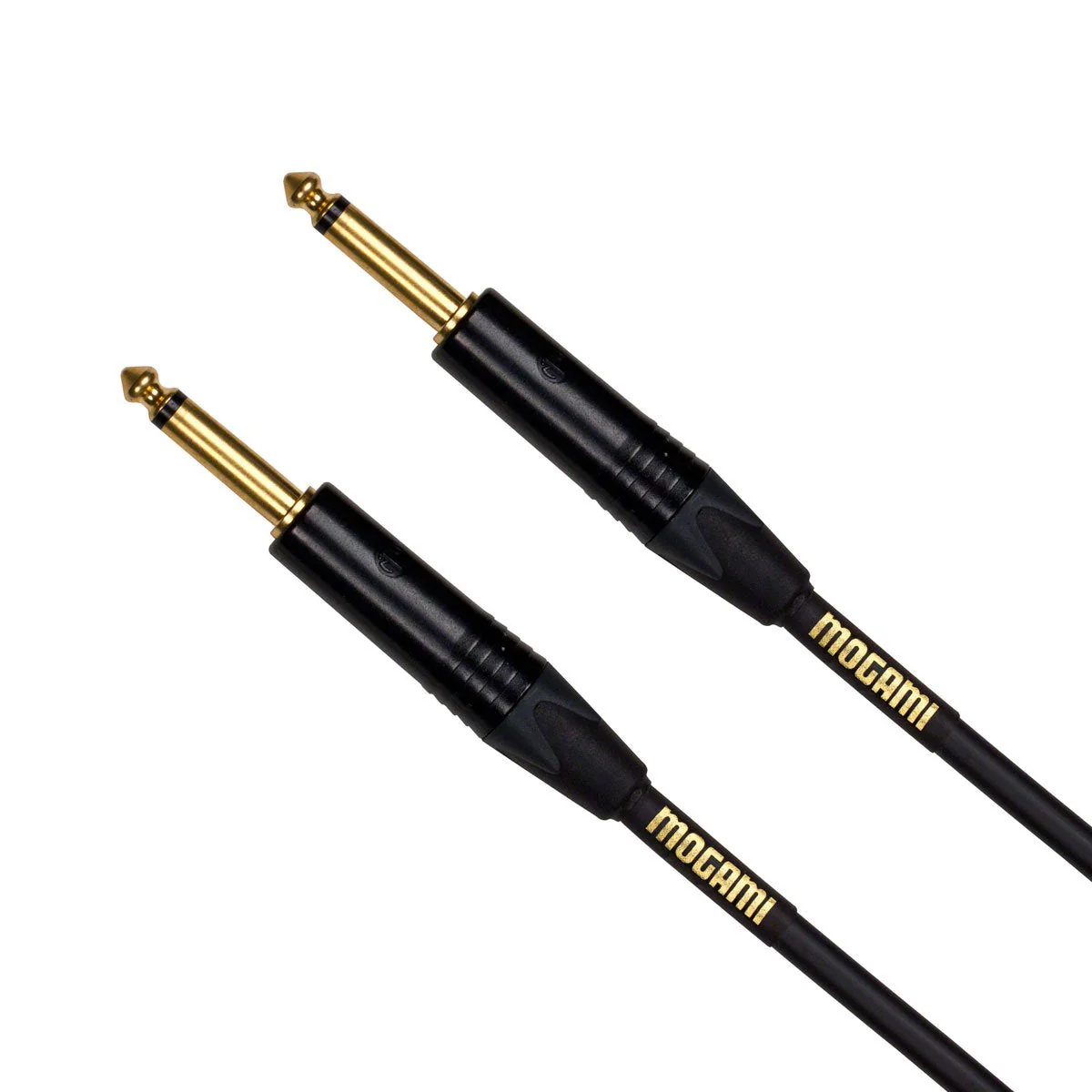 Mogami Gold Instrument 03 Guitar Instrument Cable, 1/4" TS Male Plugs, Gold Contacts, Straight Connectors, 3 Foot, Guitar Cable with OFC Core, Anti-Noise Shielding, Pro Audio Quality