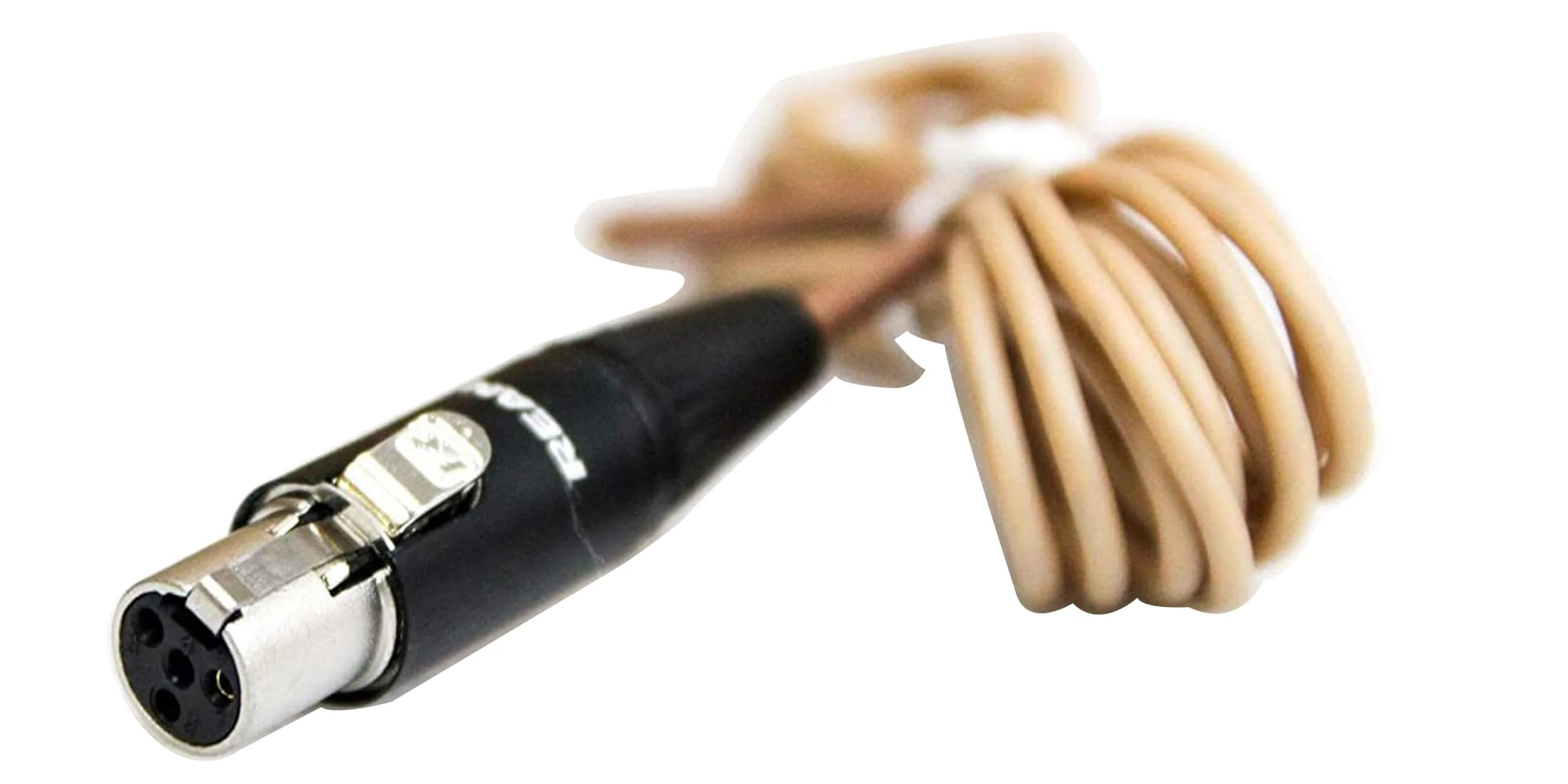 Mogan Cable BG-2SH, 2.0 Millimeter Cable in Beige Compatible with Shure Transmitters