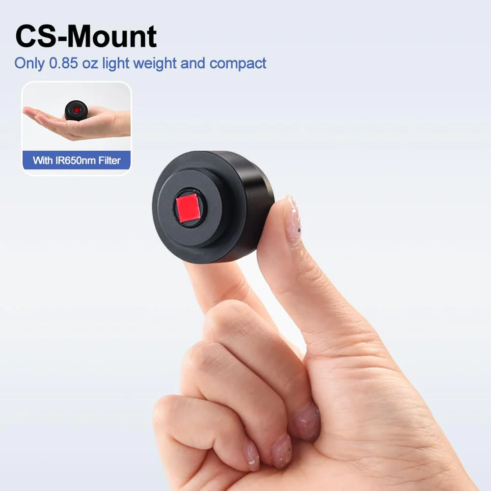 MOKOSE 3.2mm CCTV Camera Lens 12MP Pixels 1/2.3" Security Camera Lens CS-Mount Fixed Wide Angle Lens Low Distortion(with lR650nm Filter) F2.7 1/2.3" 12MP pixel 3.2 mm Focal Length - Image 5
