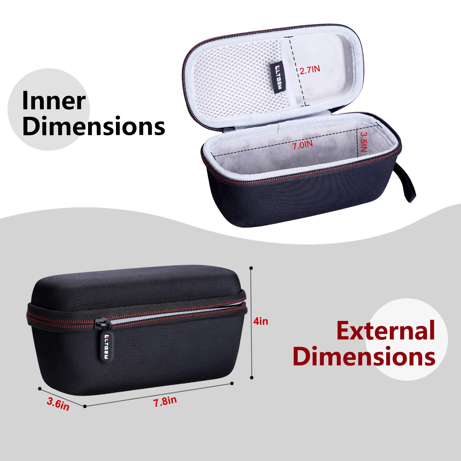 Monocular Case - LTGEM EVA Hard Case for Monocular Telescope Within Size 7' L-2.7' W-3.5' H inches - Travel Protective Carrying Storage Bag (Sale Case Only) - Image 2