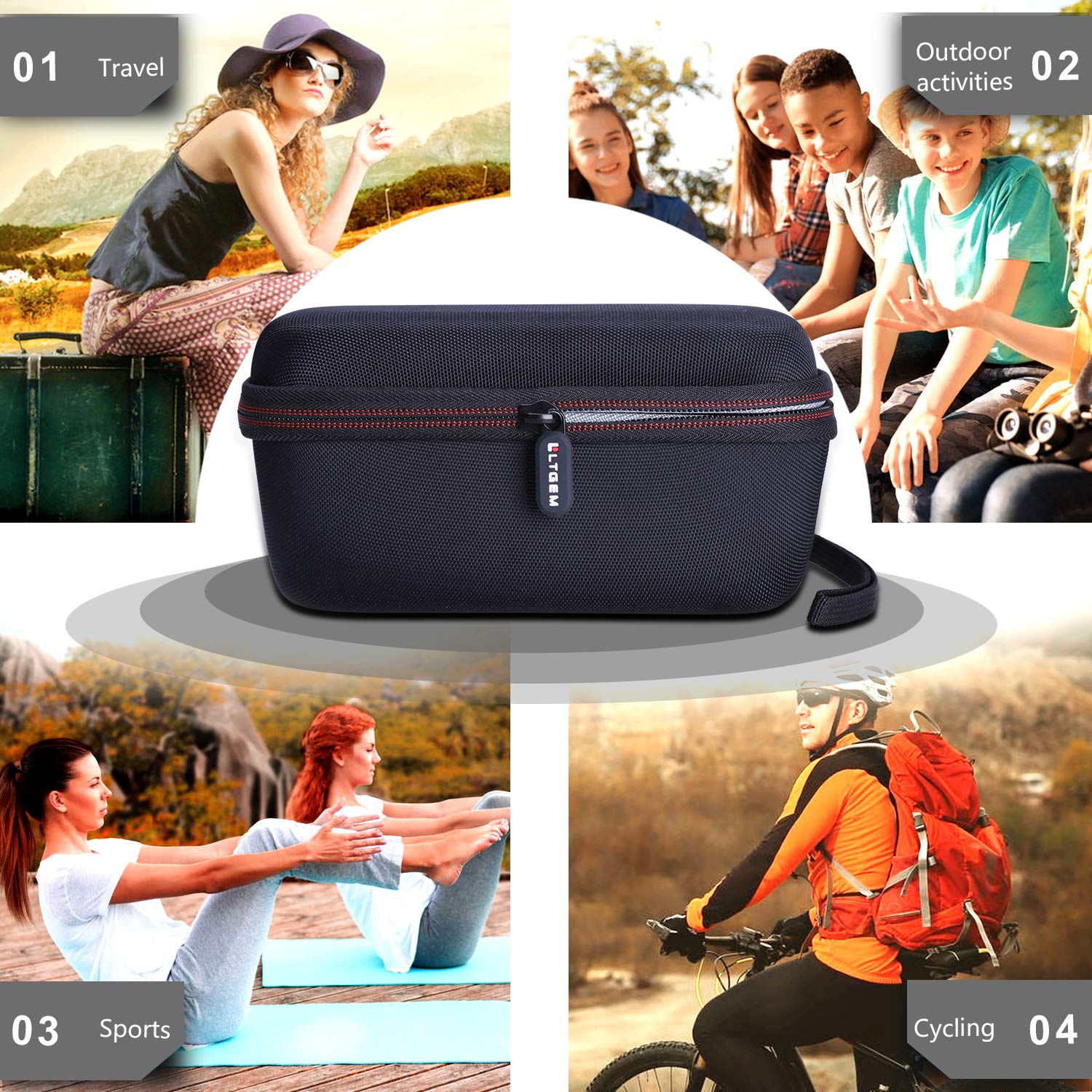 Monocular Case - LTGEM EVA Hard Case for Monocular Telescope Within Size 7' L-2.7' W-3.5' H inches - Travel Protective Carrying Storage Bag (Sale Case Only) - Image 7